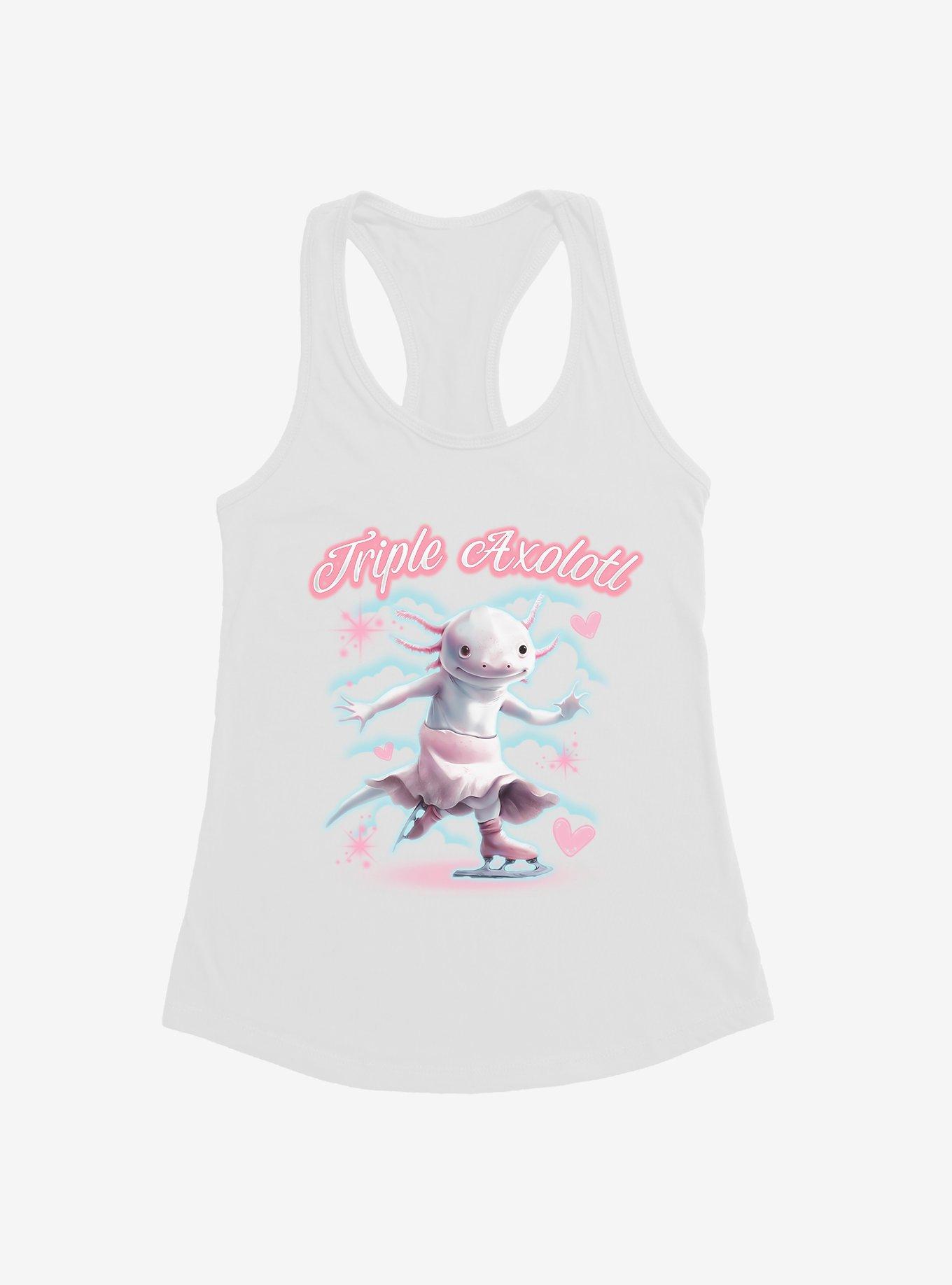 Triple Axolotl Girls Tank