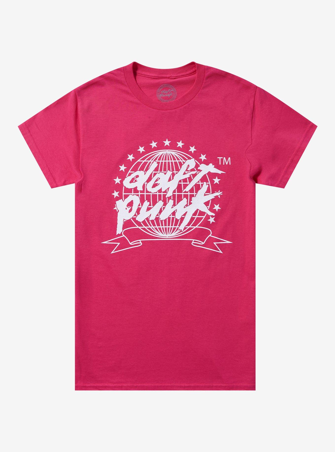 Daft Punk World Logo Boyfriend Fit Girls T-Shirt, , hi-res
