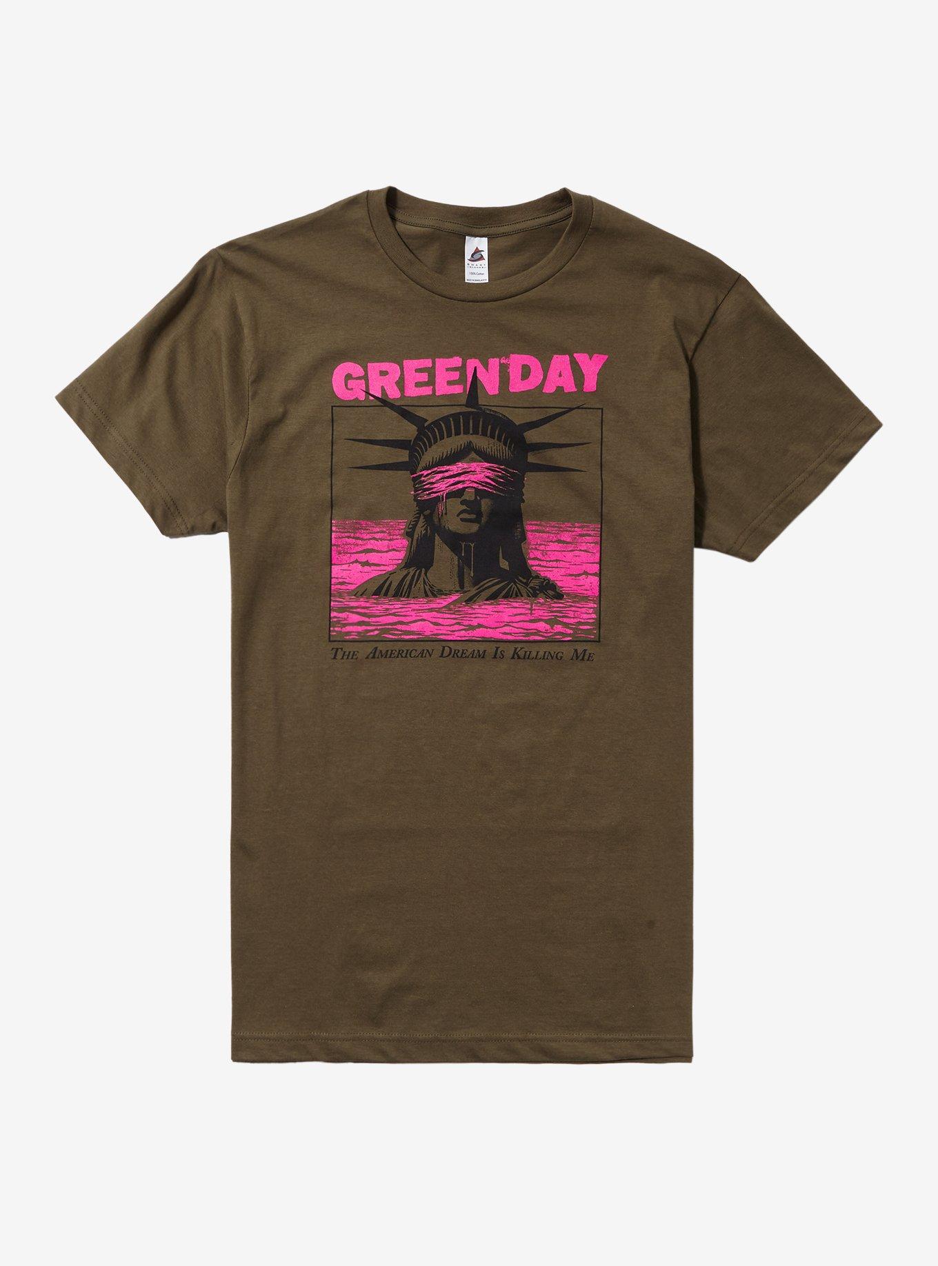 Green Day The American Dream Is Killing Me Boyfriend Fit Girls T-Shirt, , hi-res