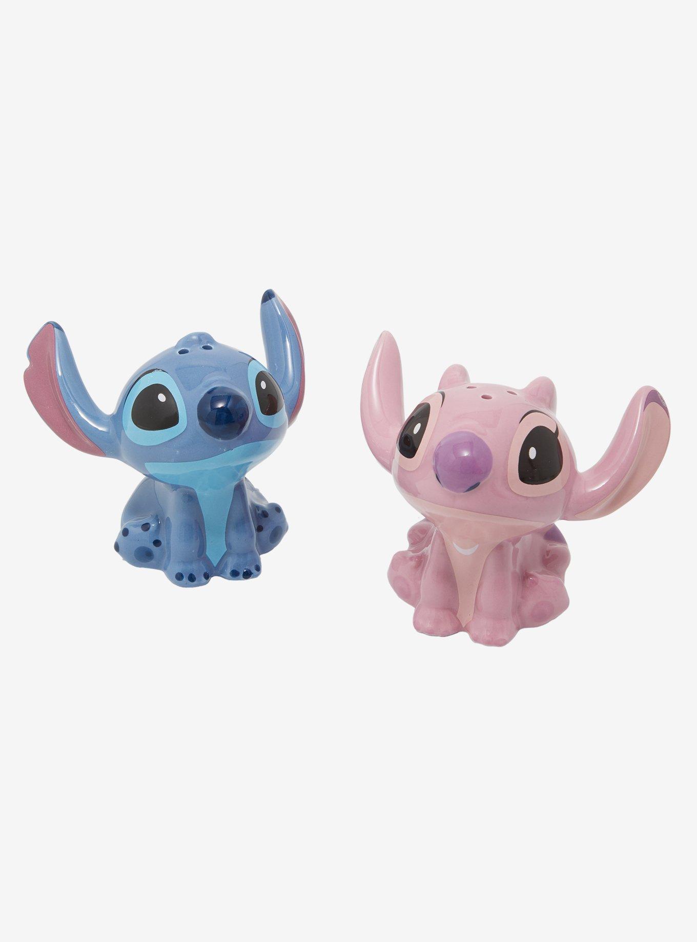 Disney Lilo & Stitch Angel & Stitch Hand Painted Salt and Pepper Shakers, , hi-res