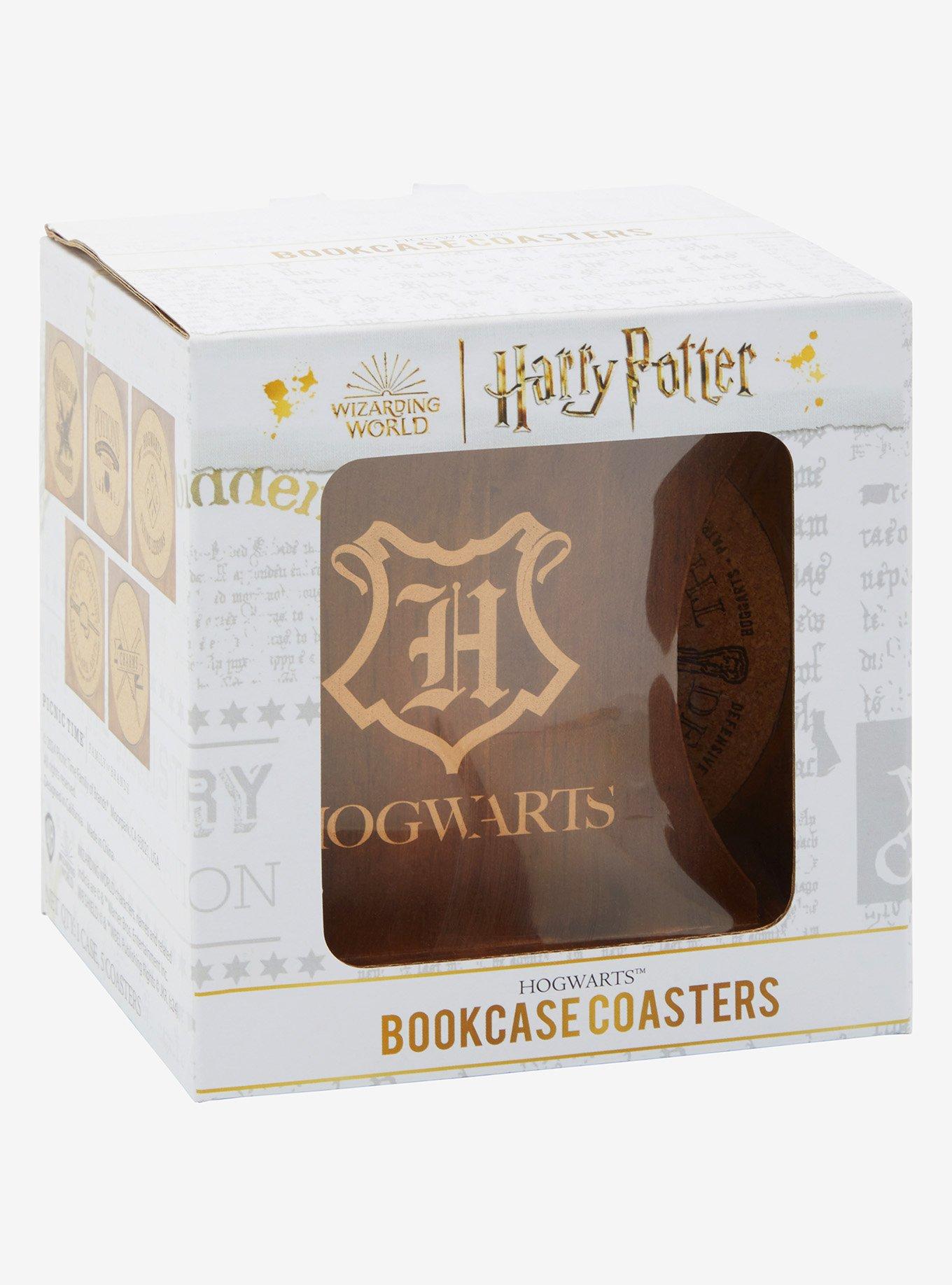 Harry Potter Hogwarts Bookshelf Coaster Set — BoxLunch Exclusive, , hi-res