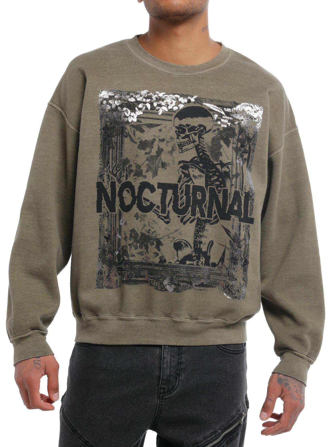 Social Collision Nocturnal Silver Foil Sweatshirt, , hi-res