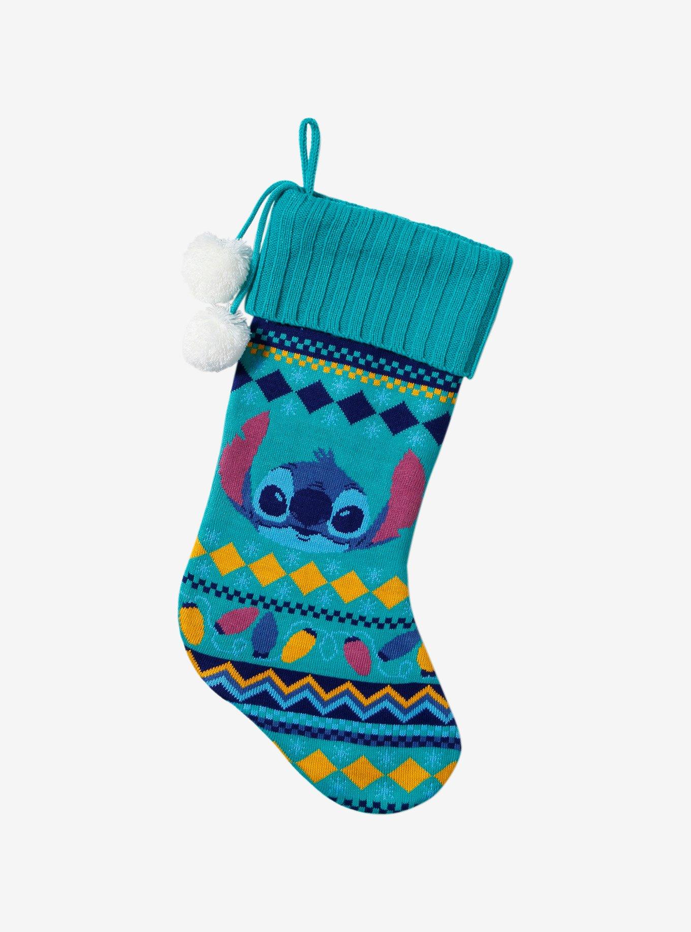 Disney Stitch Fair Isle Knit Stocking, , hi-res