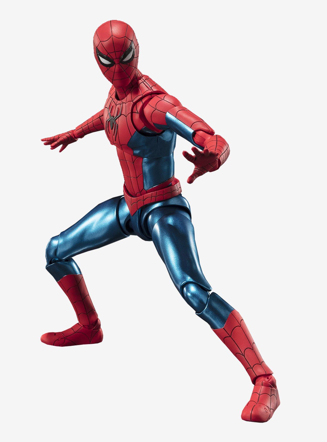 Bandai Spirits Marvel Spider-Man: No Way Home S.H.Figuarts Spider-Man (New Red & Blue Suit) Figure, , hi-res