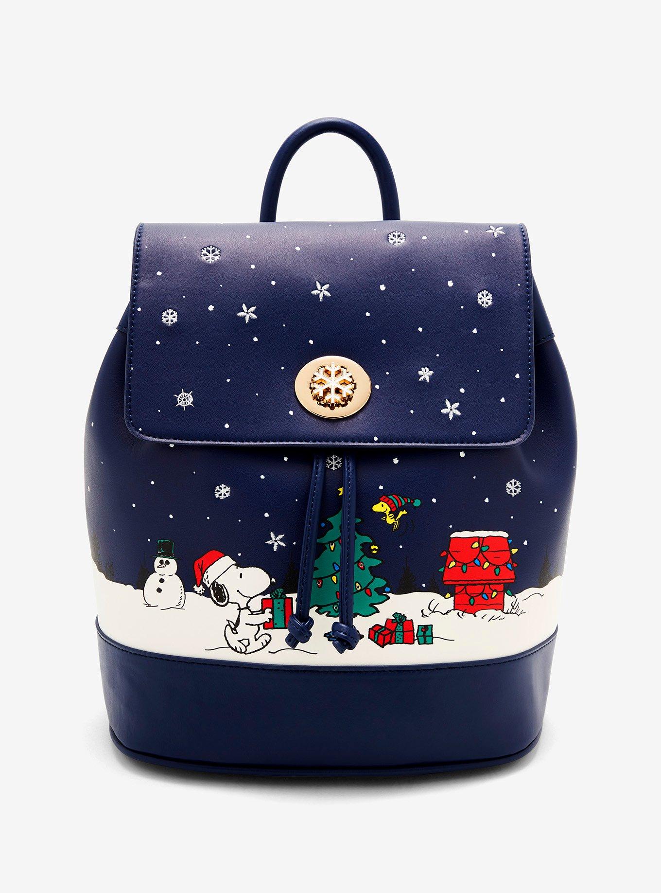 Peanuts Snoopy & Woodstock Holiday Scene Flap Mini Backpack, , hi-res