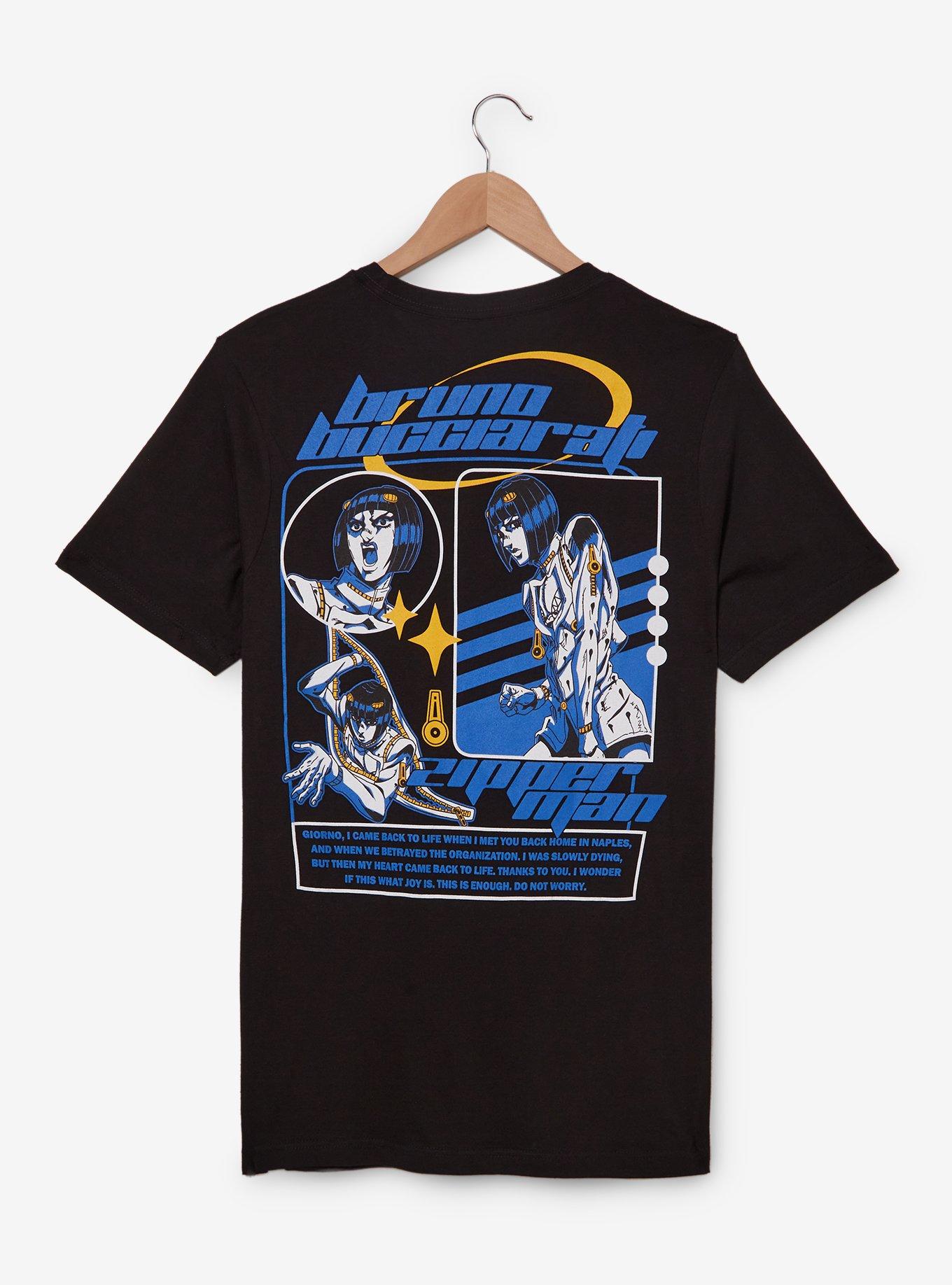 JoJo's Bizarre Adventure Bruno Bucciarati Portrait T-Shirt - BoxLunch Exclusive, BLACK, hi-res