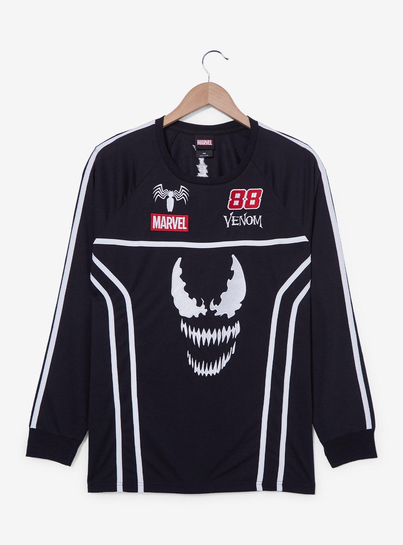 Marvel Venom Face Motocross Jersey - BoxLunch Exclusive, BLACK, hi-res