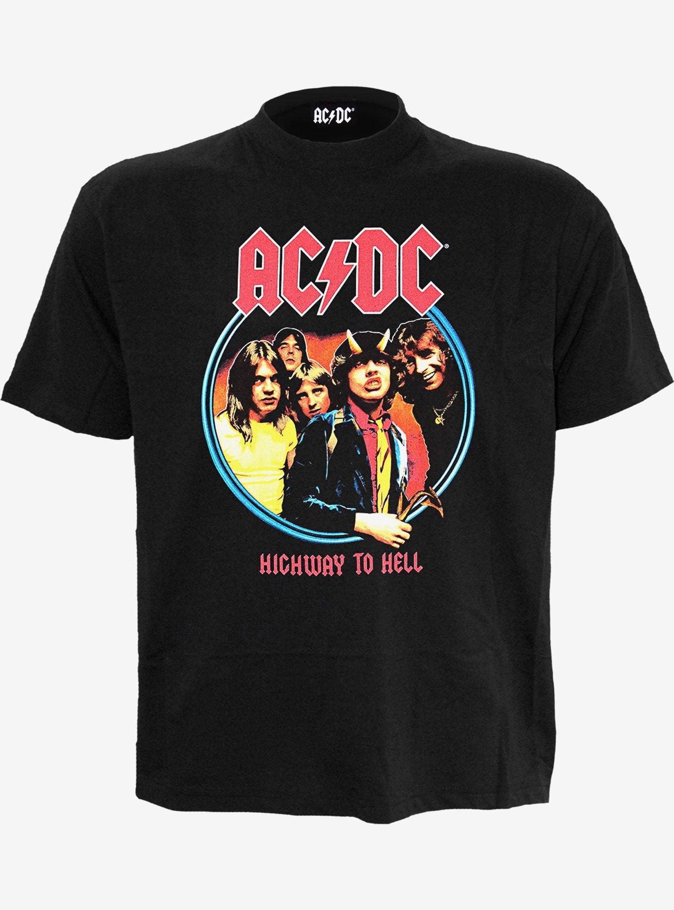 AC/DC Highway To Hell Front Print T-Shirt, BLACK, hi-res