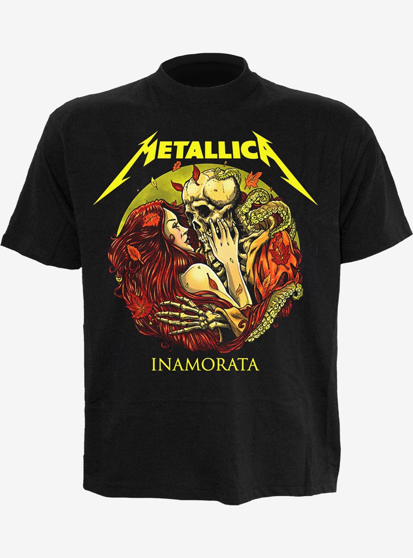 Metallica Inamorata Front Print T-Shirt, BLACK, hi-res