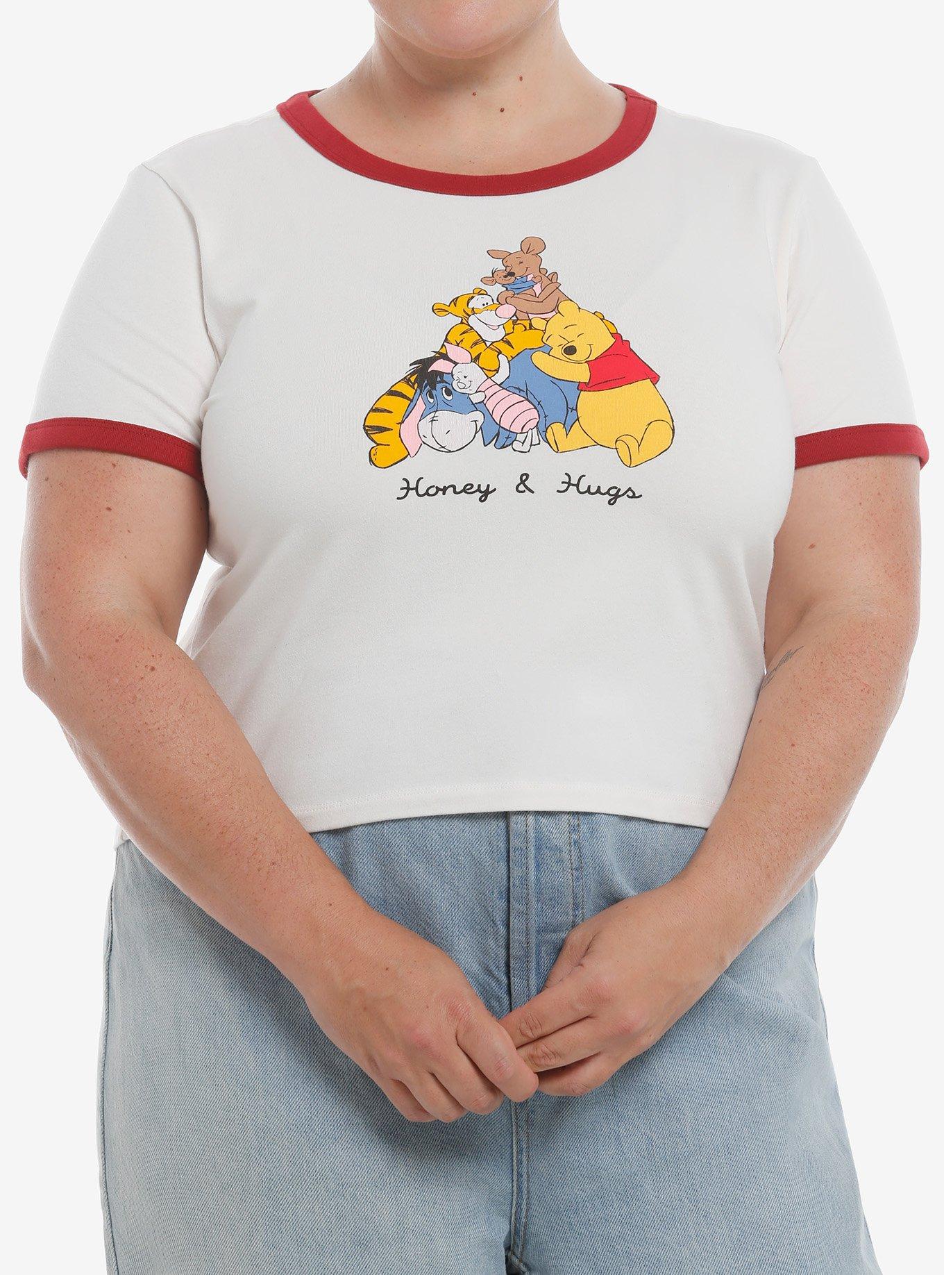 Disney Winnie The Pooh Group Hug Ringer Baby T-Shirt Plus Size, , hi-res