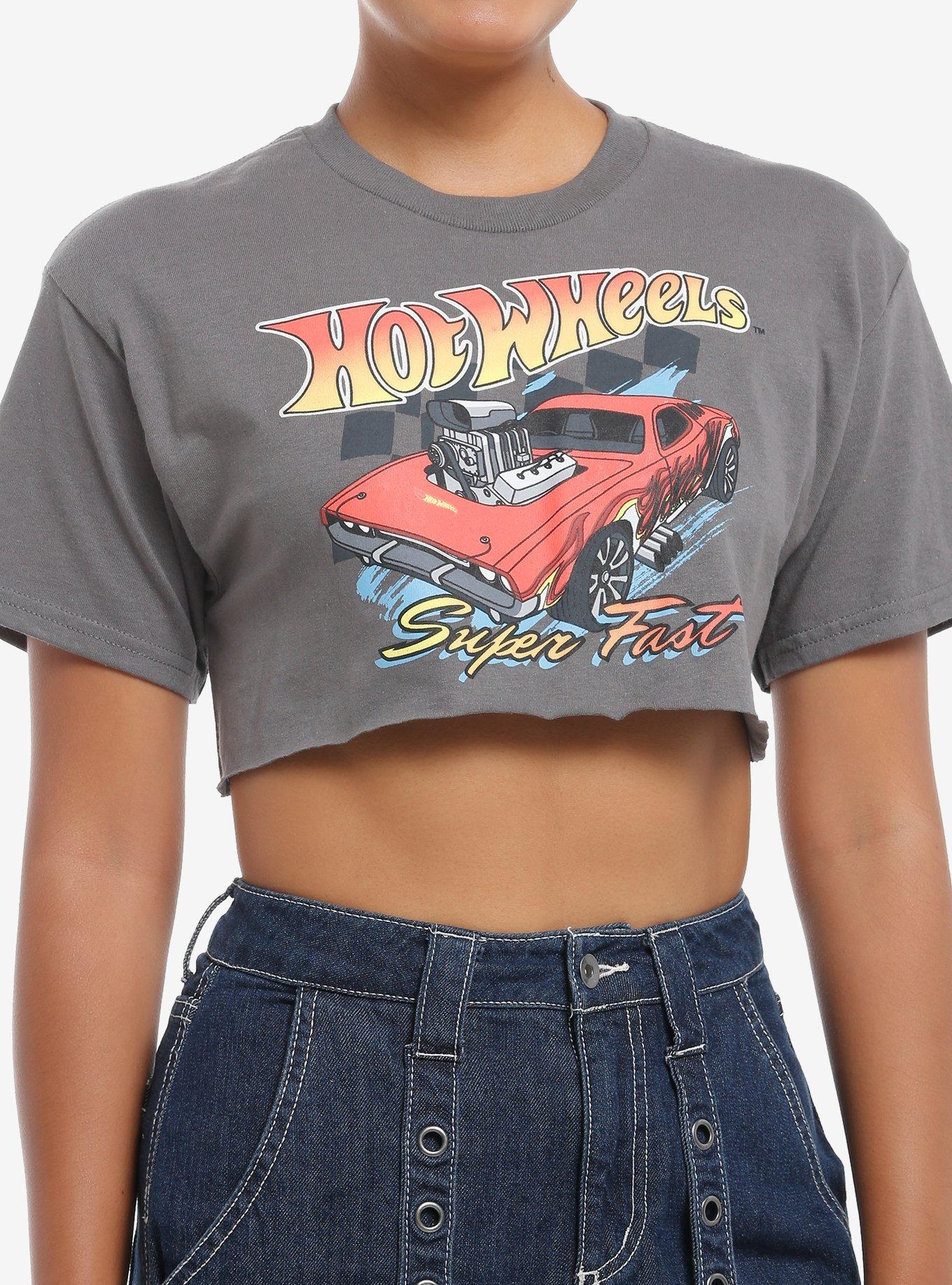 Hot Wheels Super Fast Crop Girls T-Shirt, , hi-res