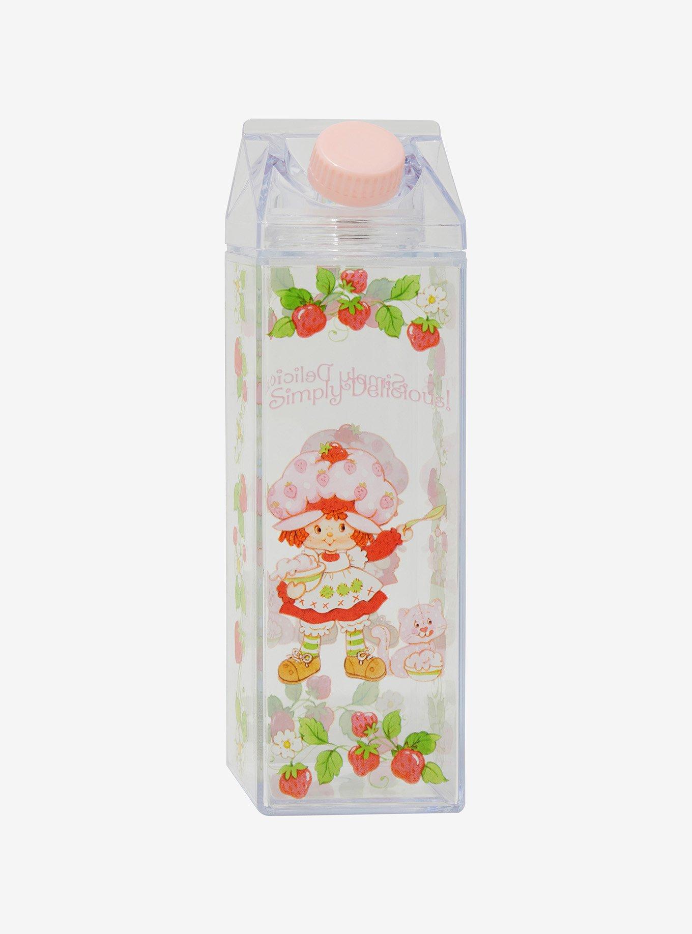 Strawberry Shortcake Custard & Strawberry Milk Carton Water Bottle - BoxLunch Exclusive, , hi-res