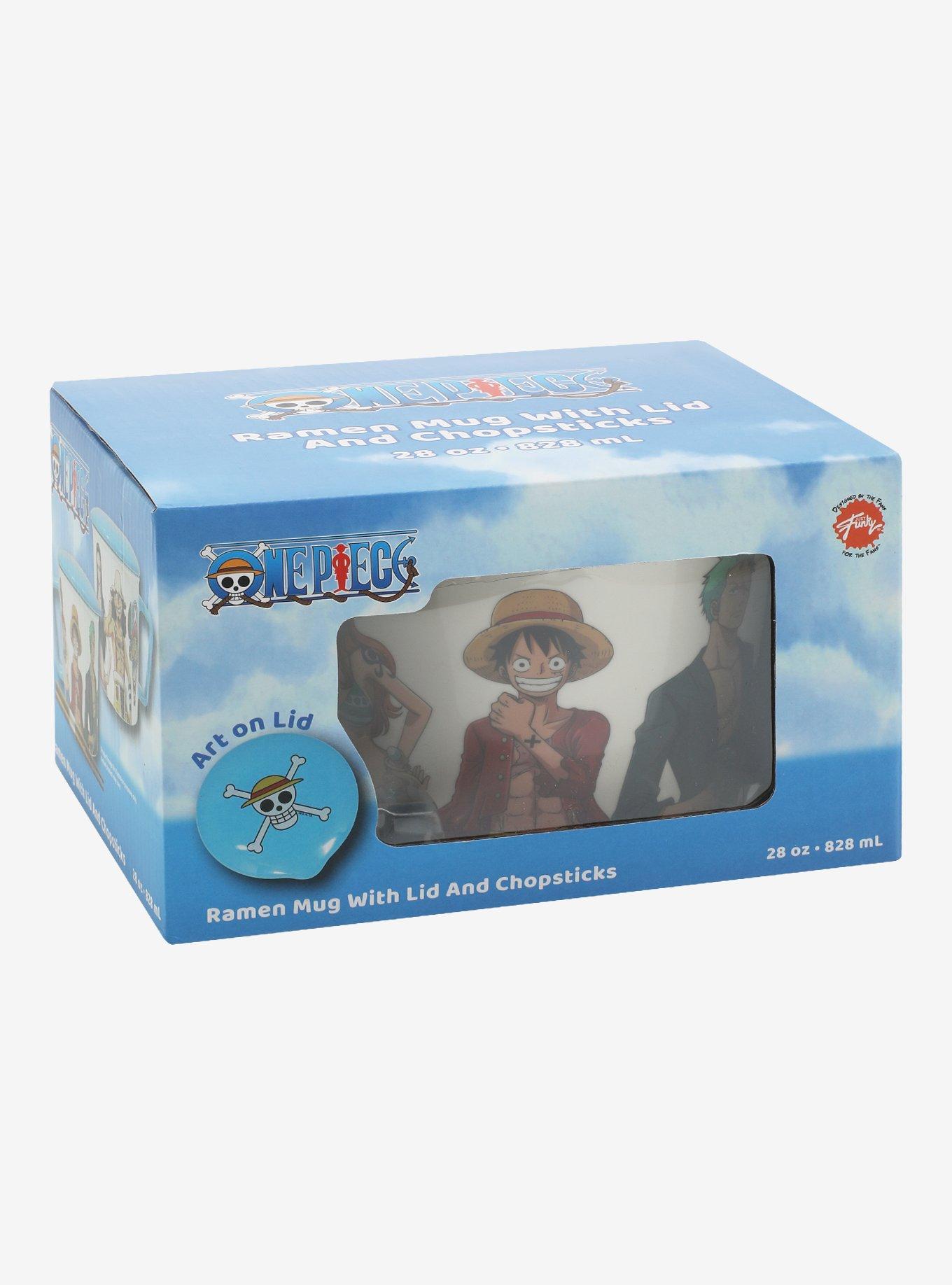 One Piece Characters Soup Mug with Lid and Chopsticks, , hi-res