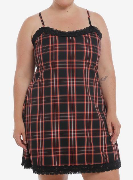 open lace back dress Red Tartan Tie Waist Shirt Dress – Sail to Sable