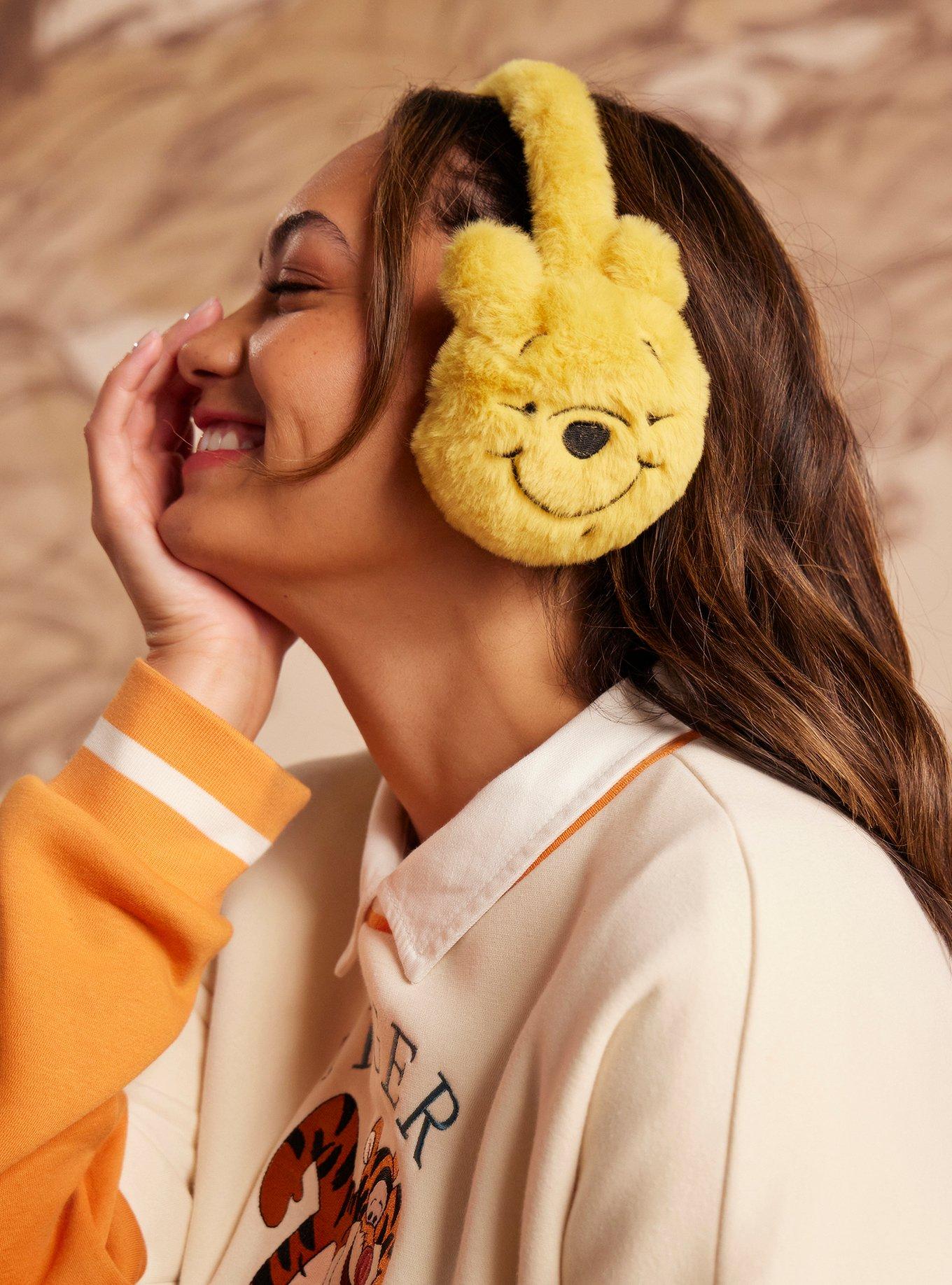 Disney Winnie the Pooh Fuzzy Pooh Bear Earmuffs - BoxLunch Exclusive, , hi-res