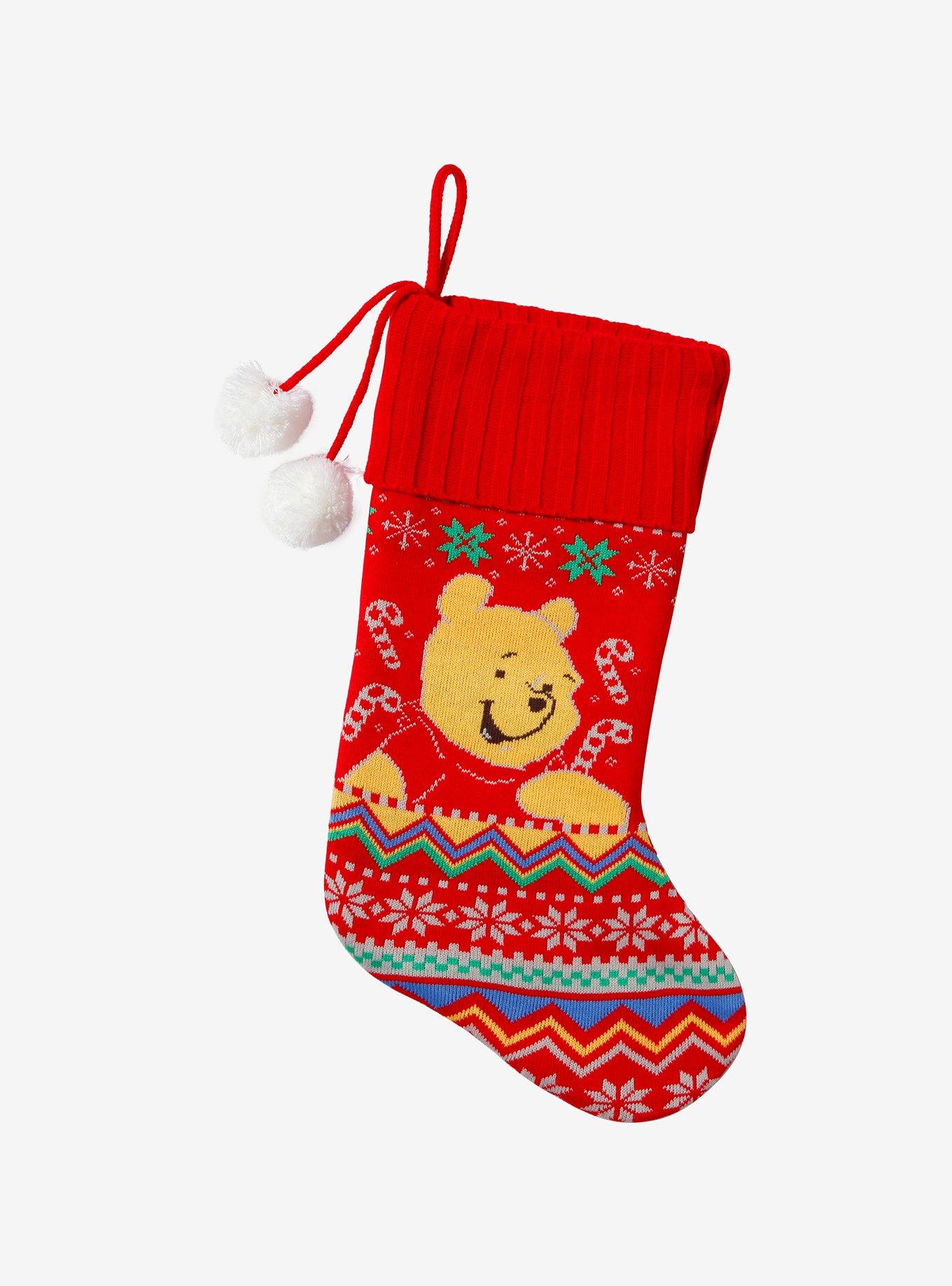 Disney Winnie The Pooh Fair Isle Knit Stocking, , hi-res