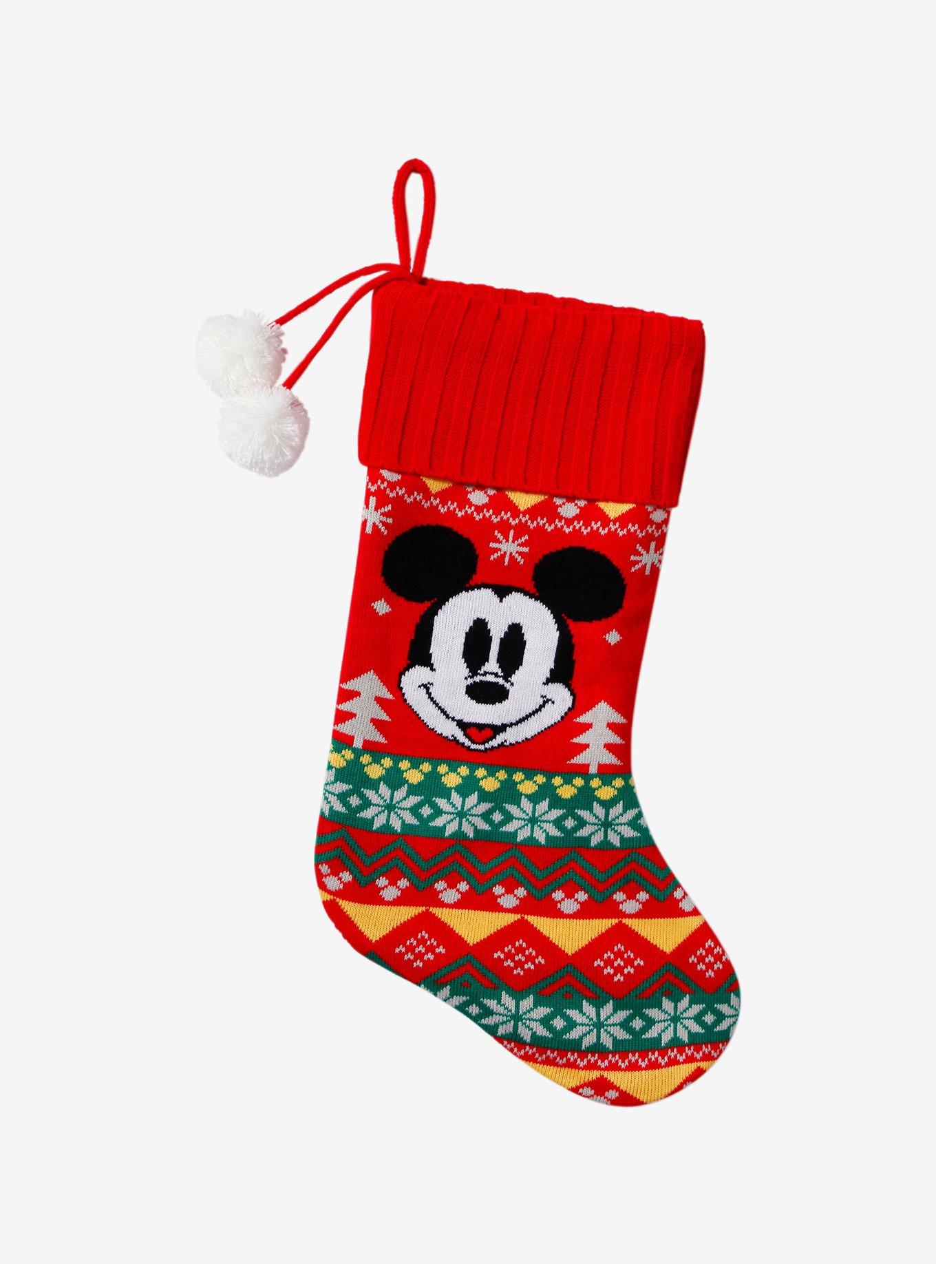 Disney Mickey Mouse Fair Isle Knit Stocking, , hi-res