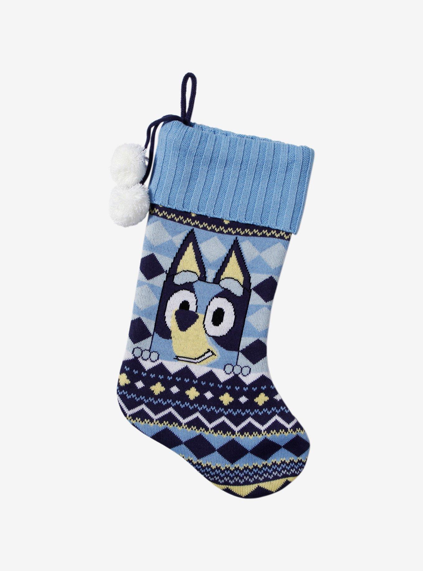 Bluey Fair Isle Knit Stocking, , hi-res