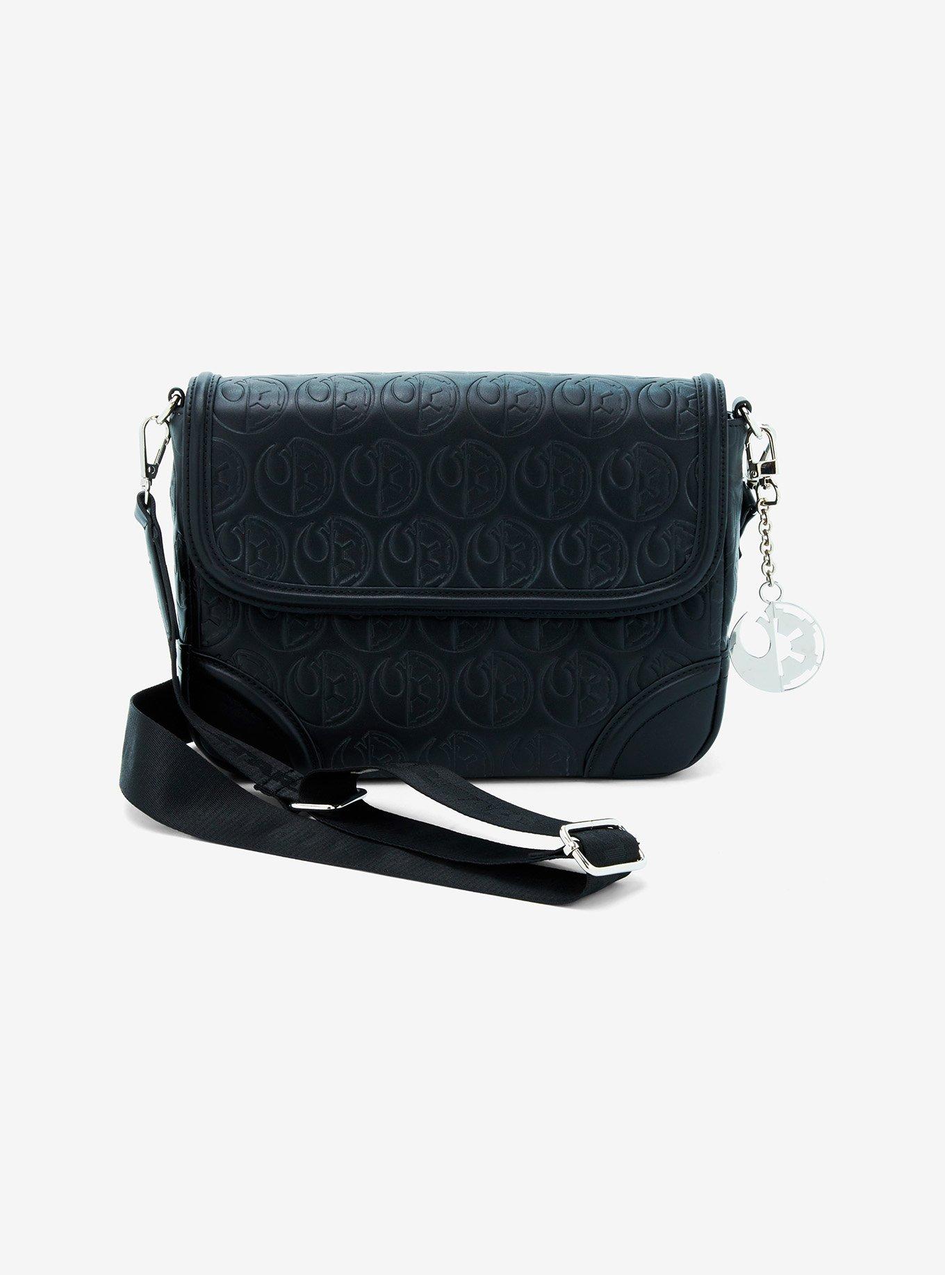 Her Universe Star Wars Rebel & Imperial Split Logo Crossbody Bag Her Universe Exclusive, , hi-res