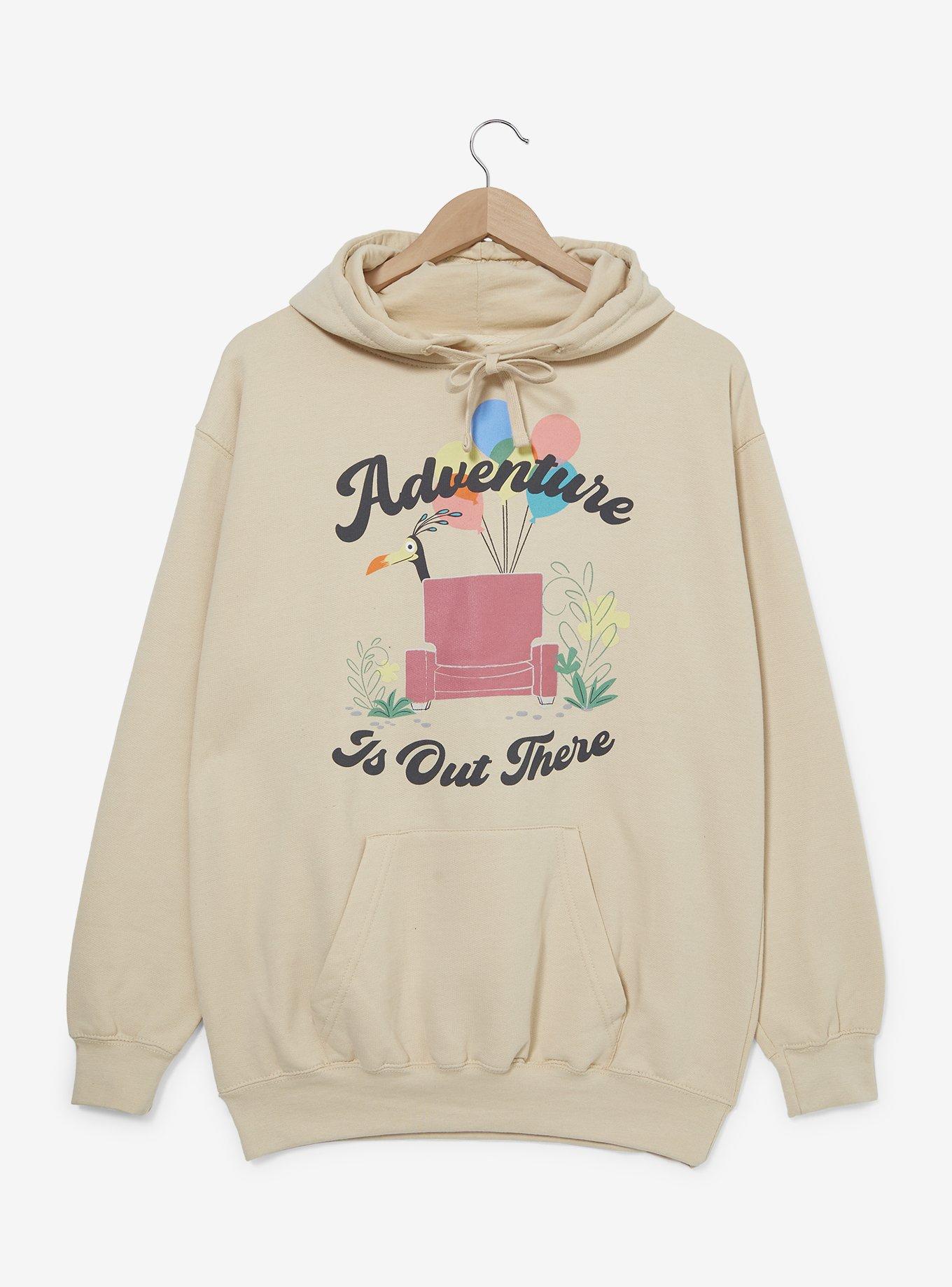Disney Pixar Up Kevin Adventure is Out There Hoodie &mdash; BoxLunch Exclusive, LIGHT GREY, hi-res