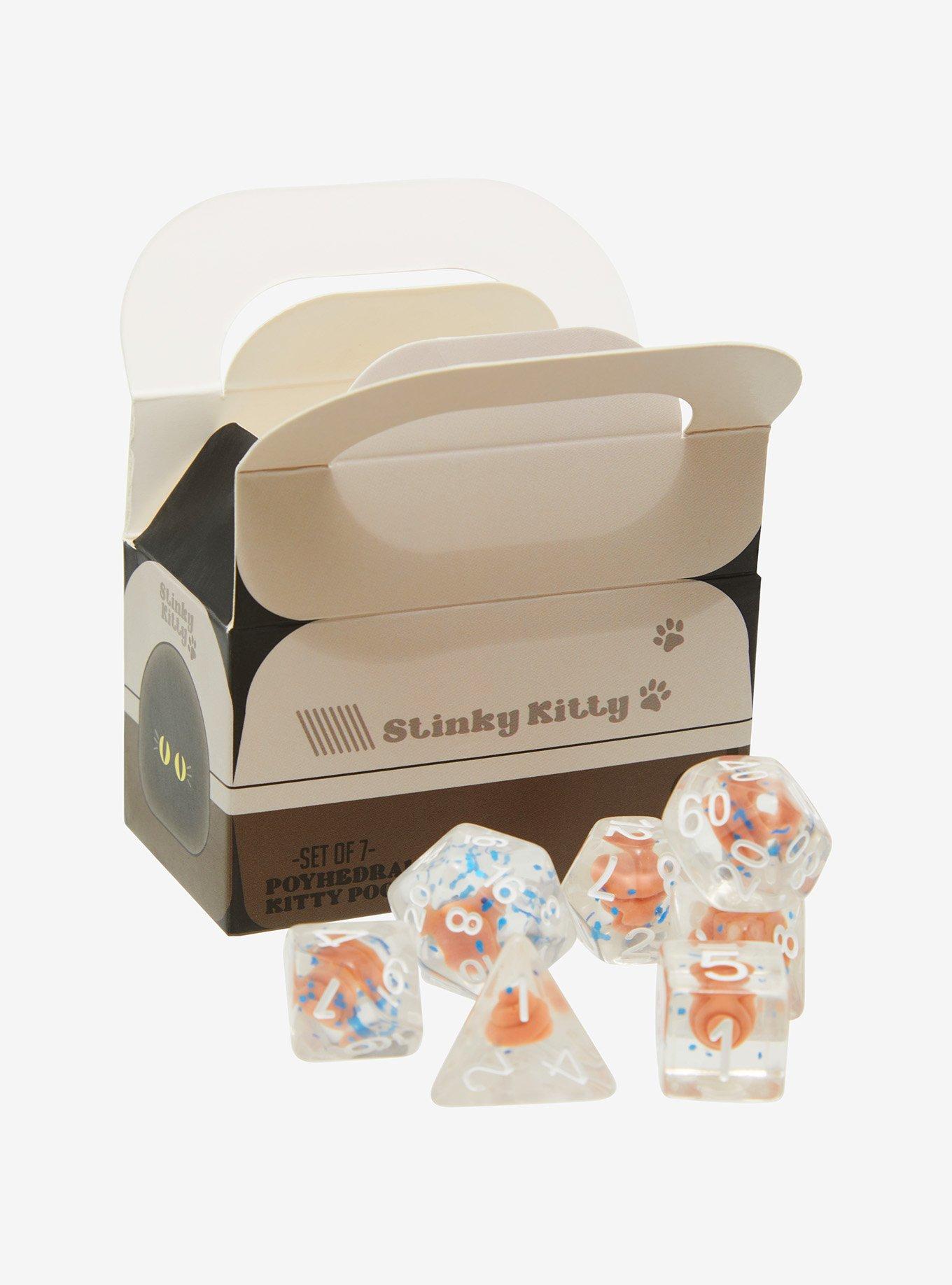Cat Litter Box Polyhedral Dice Set 