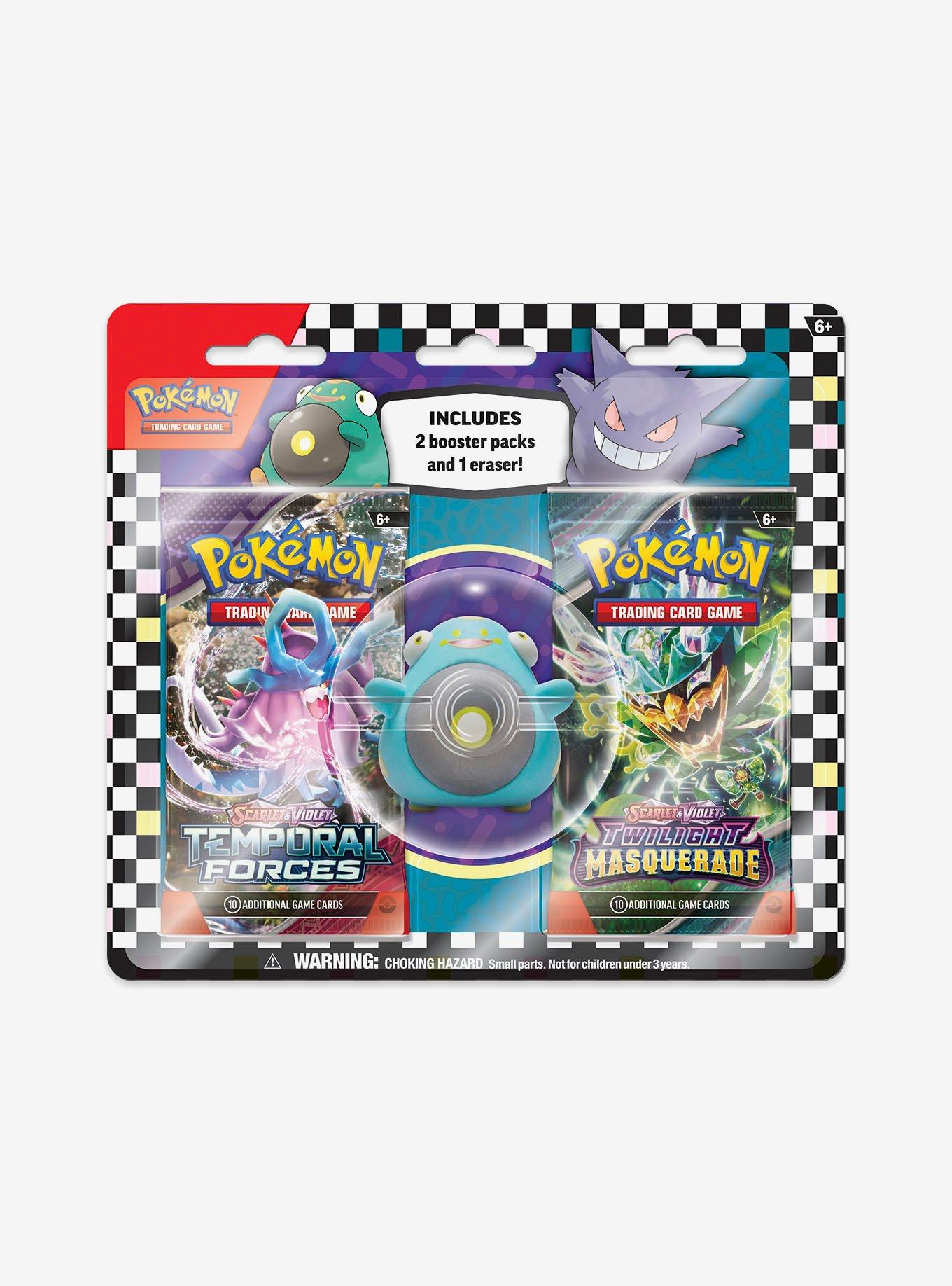 Pokemon Trading Card Game Double Booster Pack & Blind Eraser Set, , hi-res