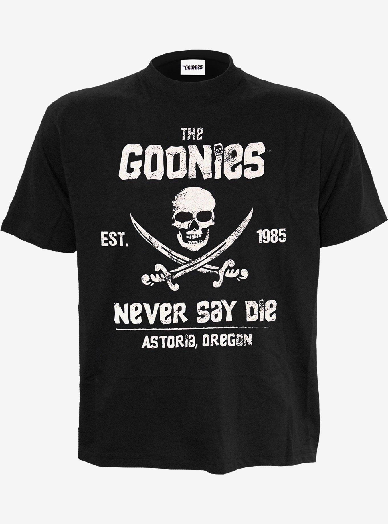 The Goonies Never Say Die Front Print T-Shirt, BLACK, hi-res