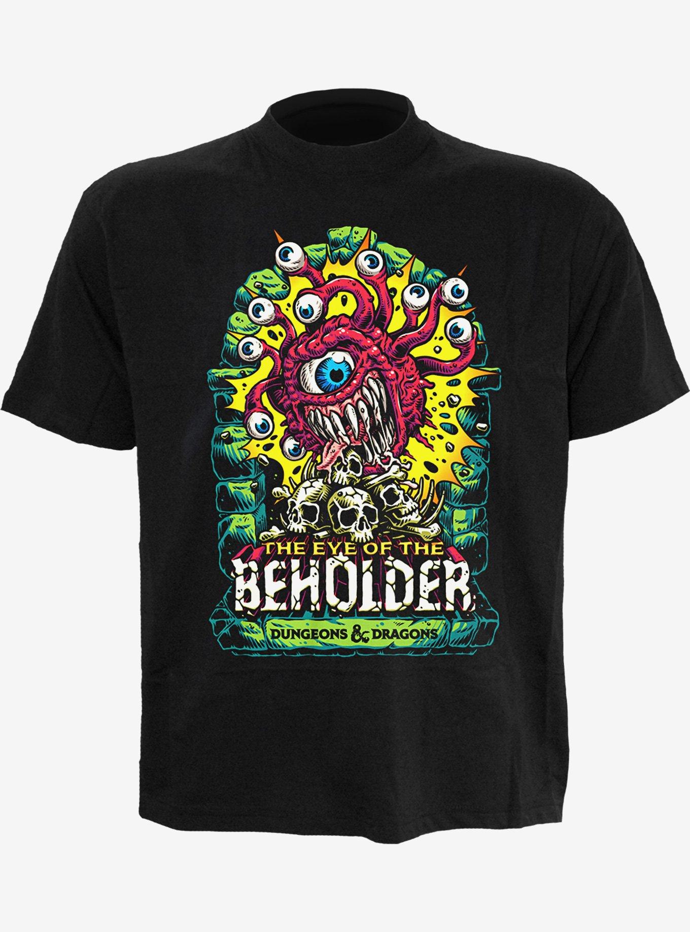 Dungeons & Dragons Beholder Colour Pop Front Print T-Shirt, BLACK, hi-res