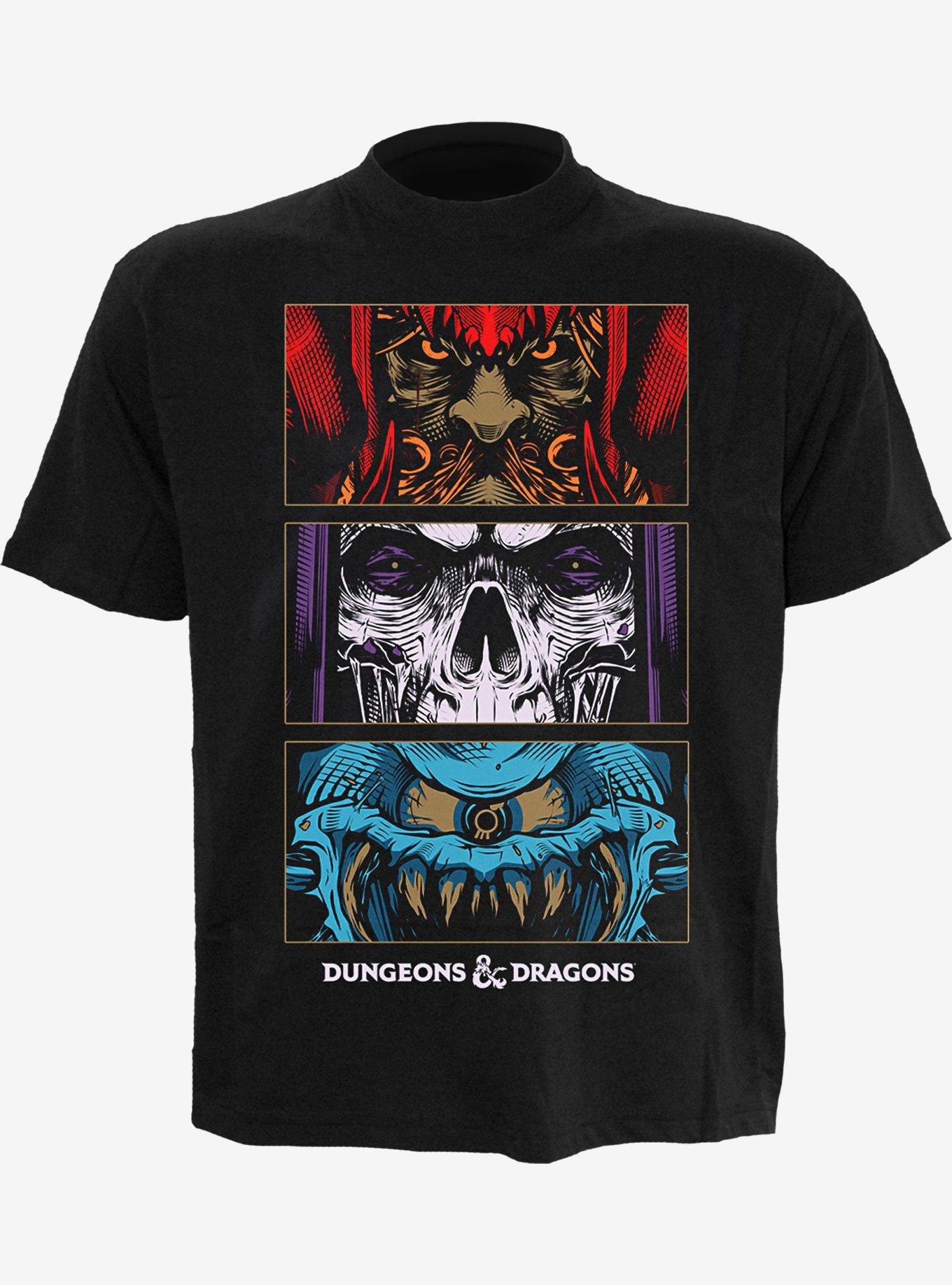 Dungeons & Dragons Guidebooks Front Print T-Shirt, BLACK, hi-res