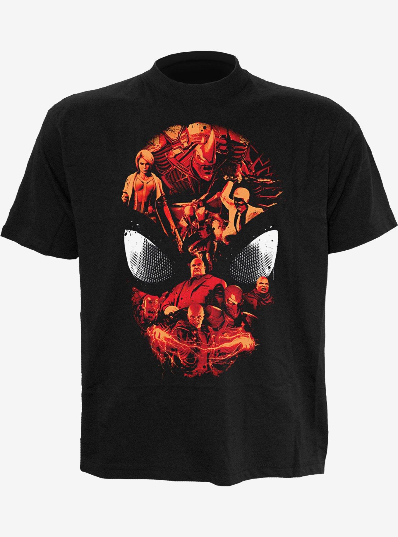Marvel Spider-Man Video Game Character Roster Front Print T-Shirt, , hi-res