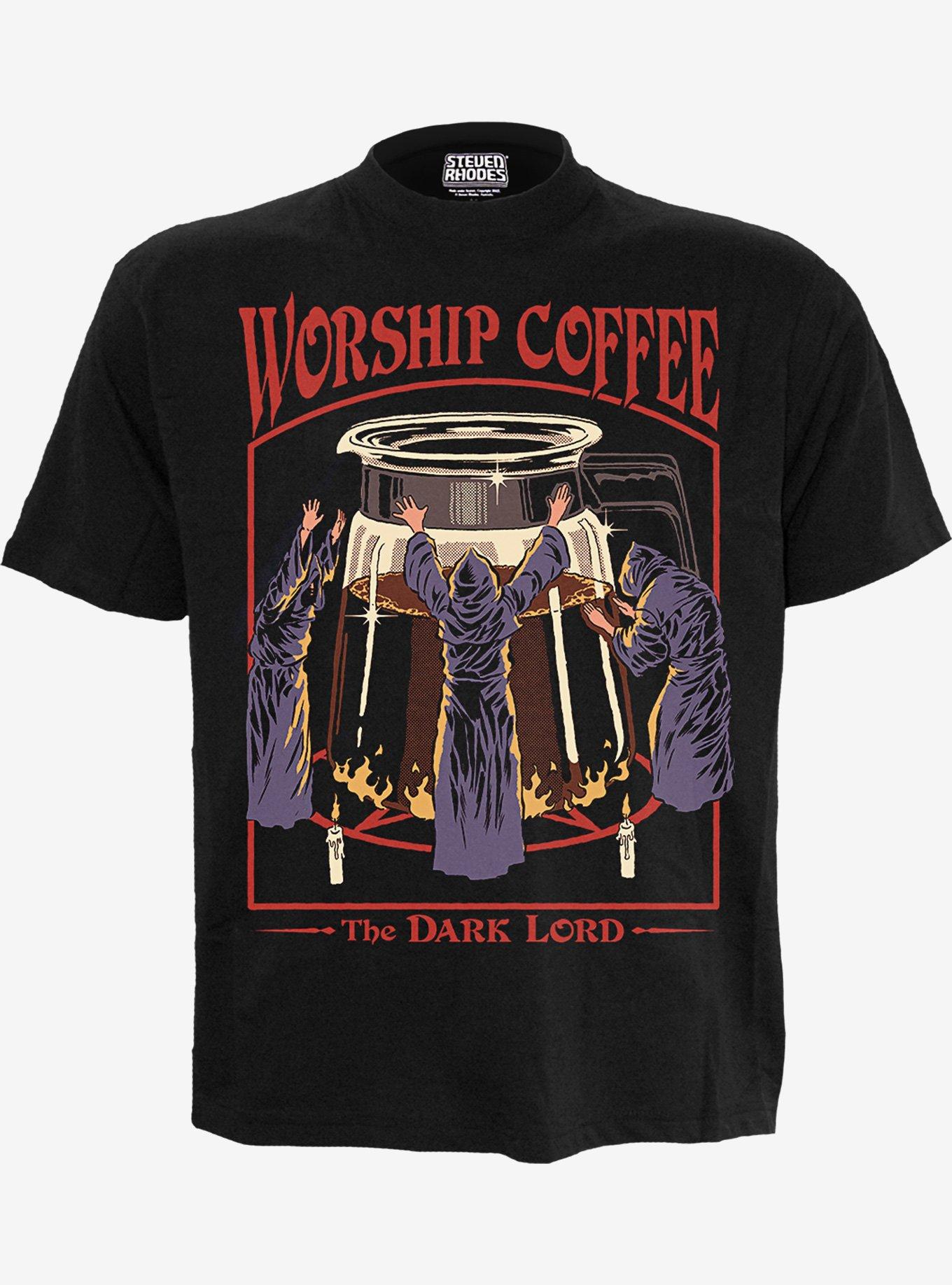 Steven Rhodes Worship Coffee Front Print T-Shirt, , hi-res