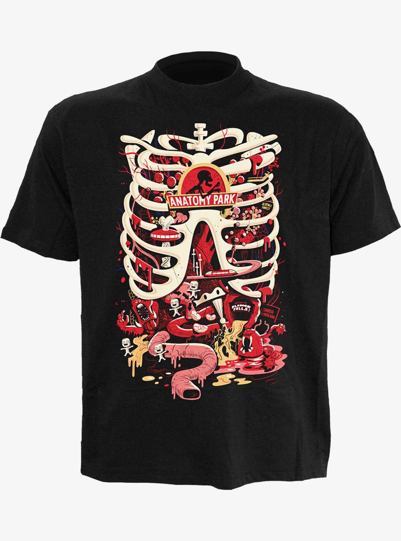 Rick and Morty Anatomy Park Front Print T-Shirt, , hi-res