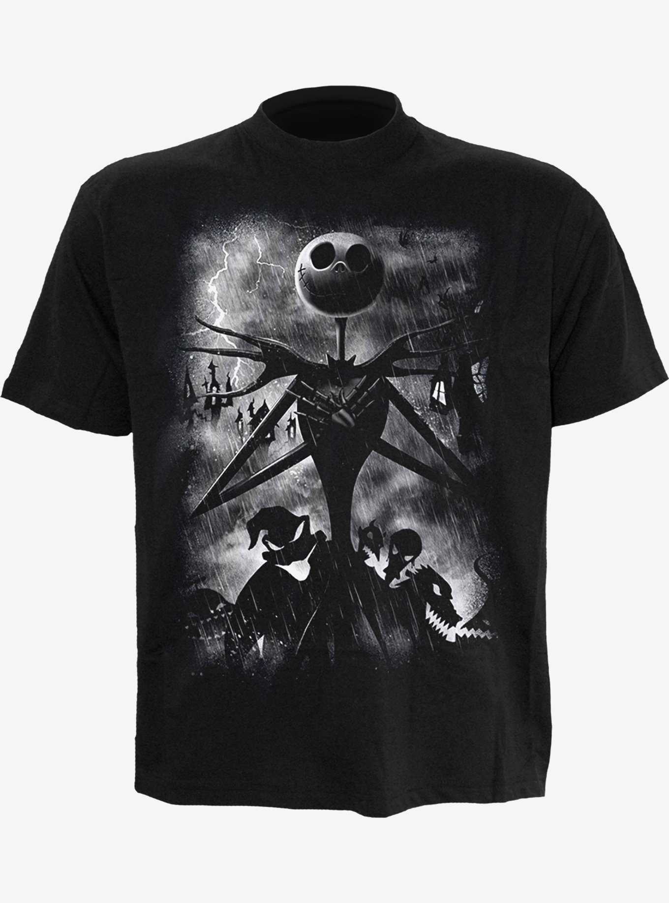 Disney Nightmare Before Christmas Stormy Skies Front Print T-Shirt, , hi-res