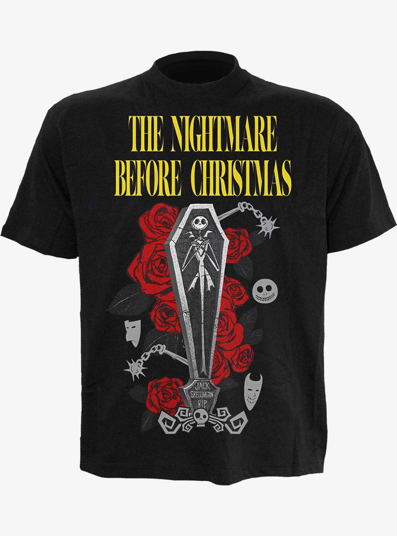 Disney Nightmare Before Christmas Jack Coffin Front Print T-Shirt, , hi-res