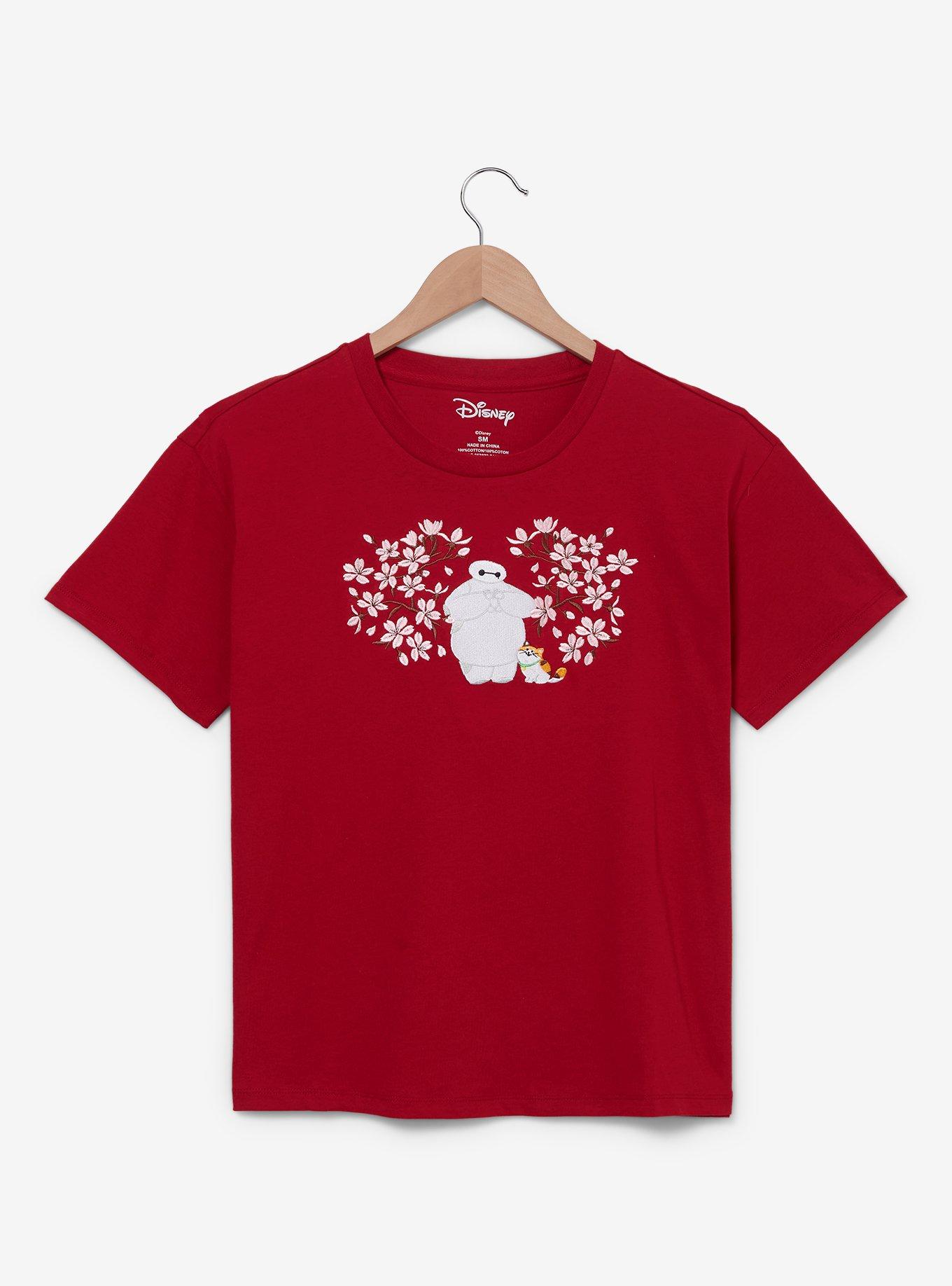 Disney Big Hero 6 Baymax Cherry Blossom Women's T-Shirt - BoxLunch Exclusive, CHERRY, hi-res