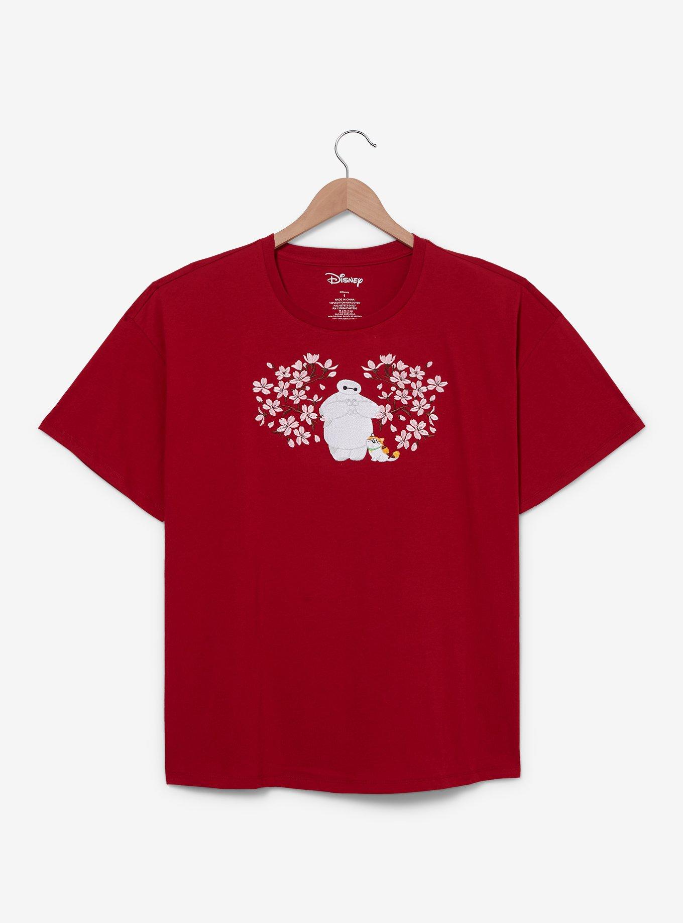 Disney Big Hero 6 Baymax Cherry Blossom Women's Plus Size T-Shirt - BoxLunch Exclusive, , hi-res