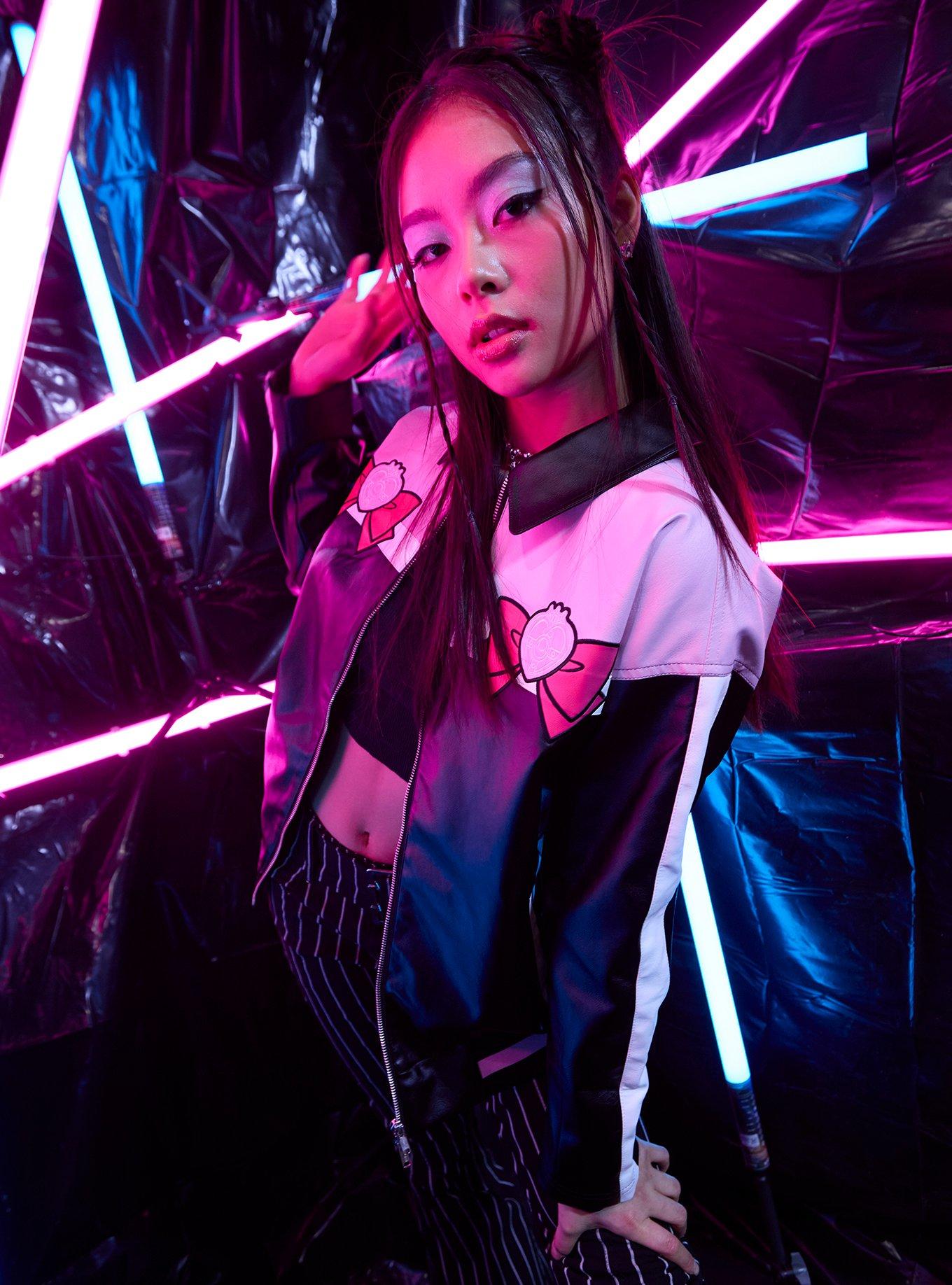 Pretty Guardian Sailor Moon Bow Faux Leather Jacket 