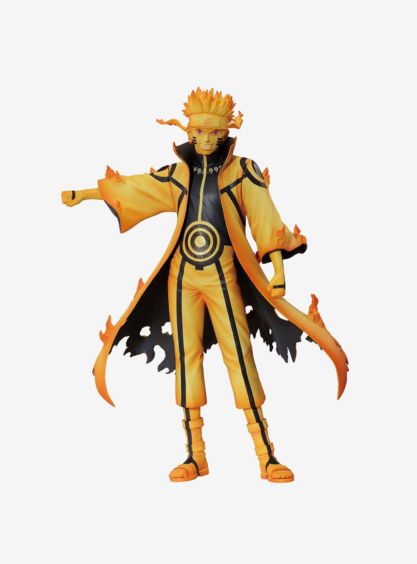 Bandai Spirits Naruto Shippuden Ichibansho Masterlise Naruto Uzumaki (Kurama Link Mode) Figure, , hi-res