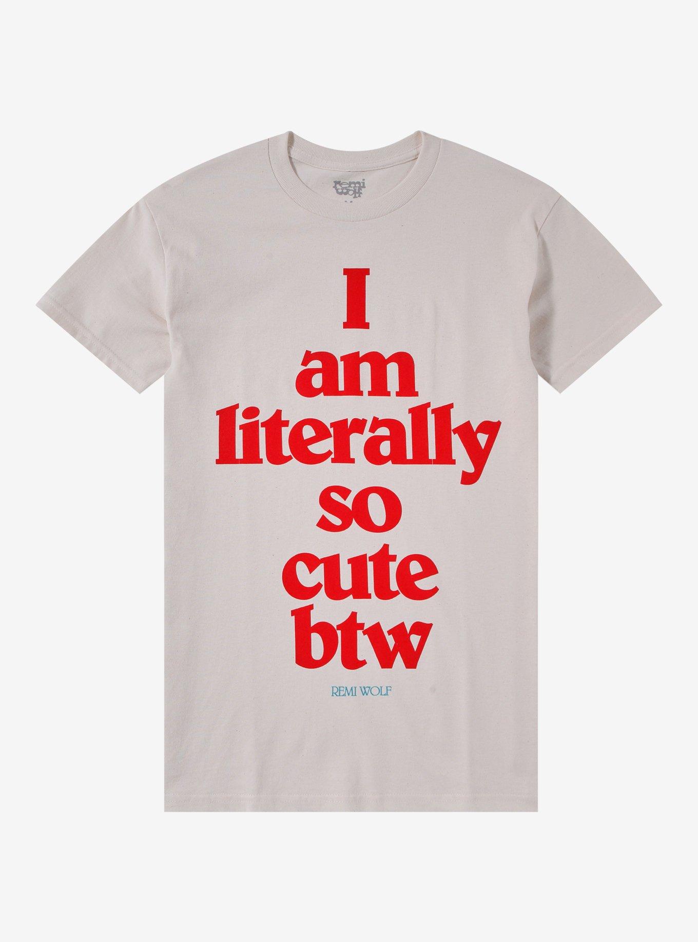Remi Wolf Literally So Cute Boyfriend Fit Girls T-Shirt, CREAM, hi-res