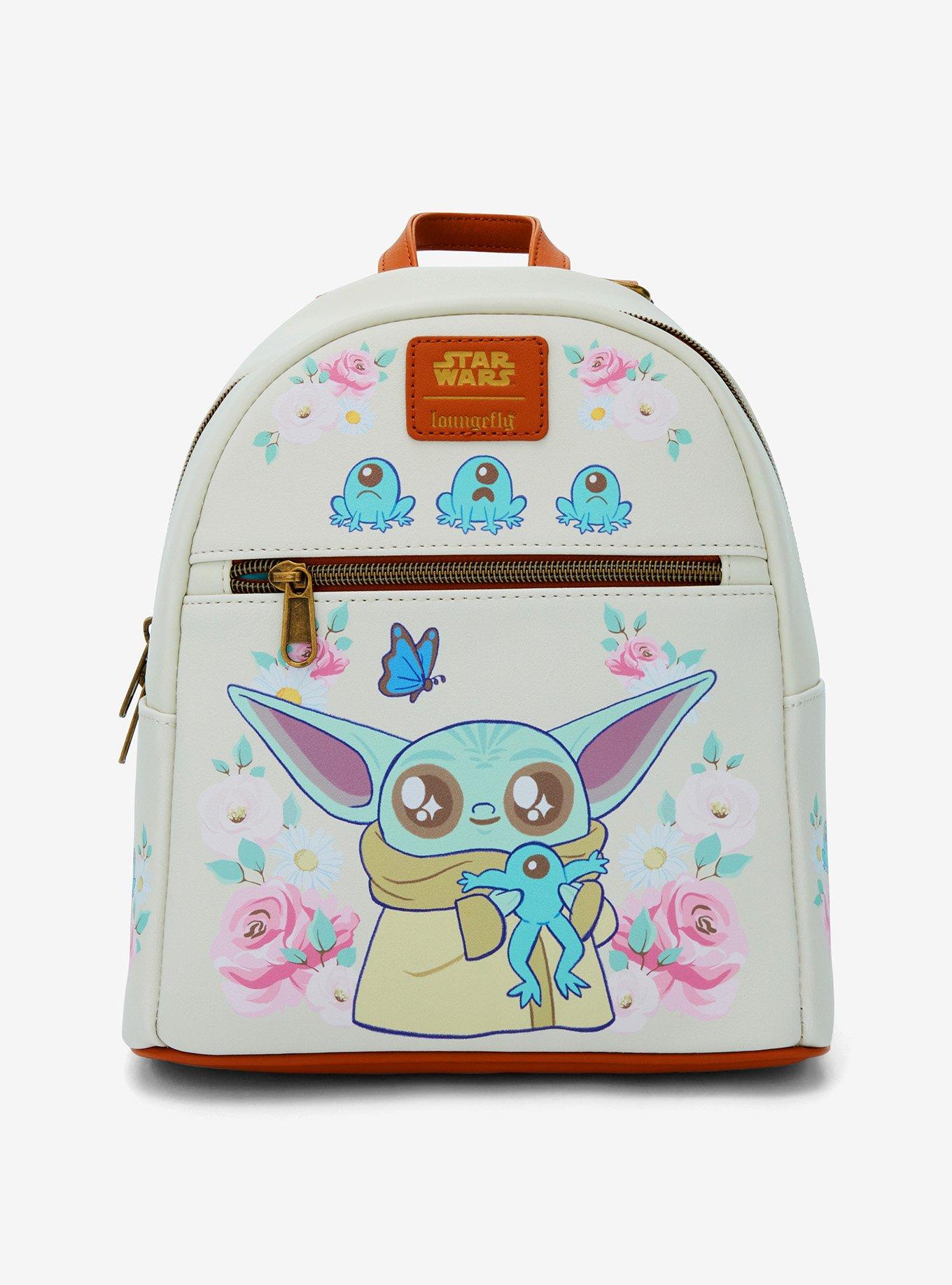 Loungefly Star Wars The Mandalorian Grogu With Frogs & Flowers Mini Backpack, , hi-res