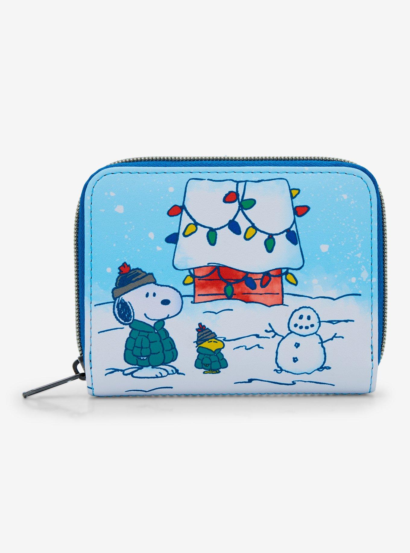 Loungefly Peanuts Snoopy & Woodstock Puffer Jackets Mini Zipper Wallet, , hi-res