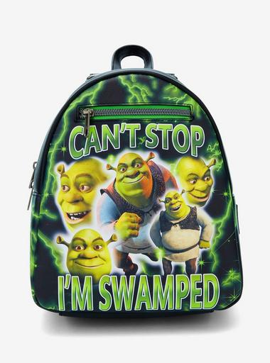 Loungefly Shrek Cupcakes Mini Backpack Loungefly Shrek Cupcakes Mini Backpack GREEN NONE : Amazon  main image 3