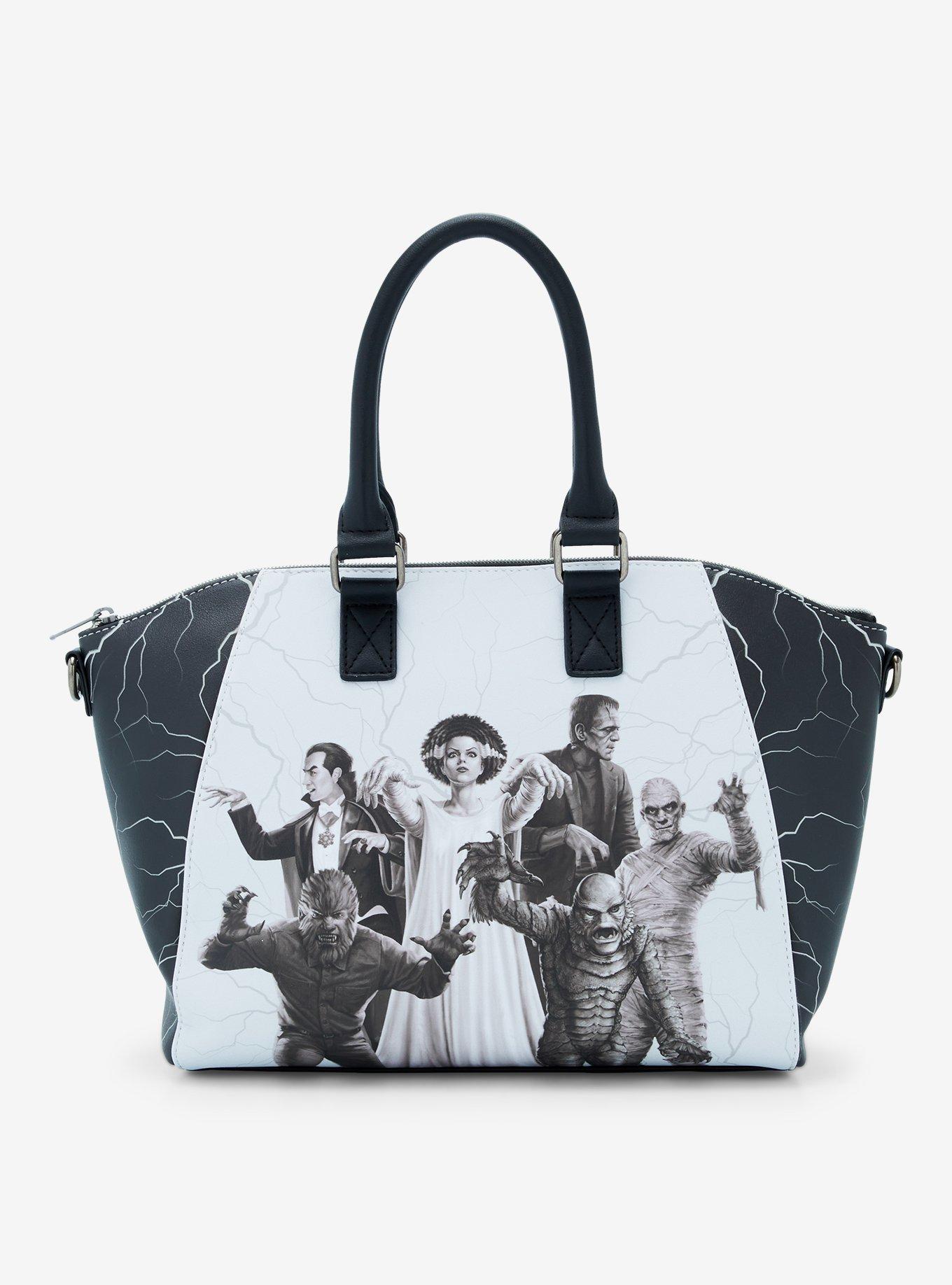 Loungefly Universal Monsters Glow-In-The-Dark Satchel Bag, , hi-res