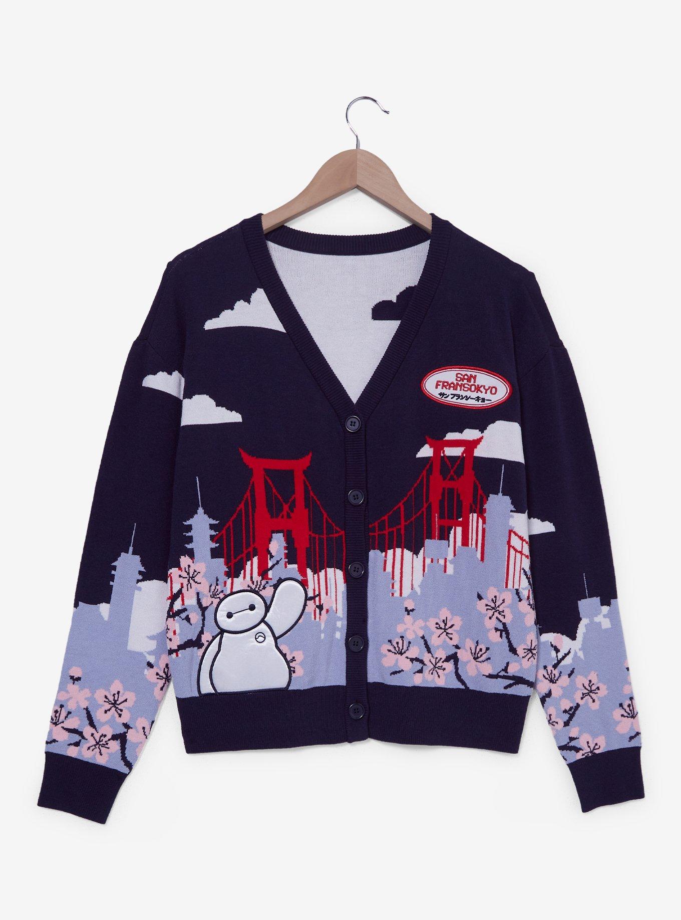 Disney Big Hero 6 Baymax San Fransokyo Scenic Women's Cardigan — BoxLunch Exclusive, , hi-res