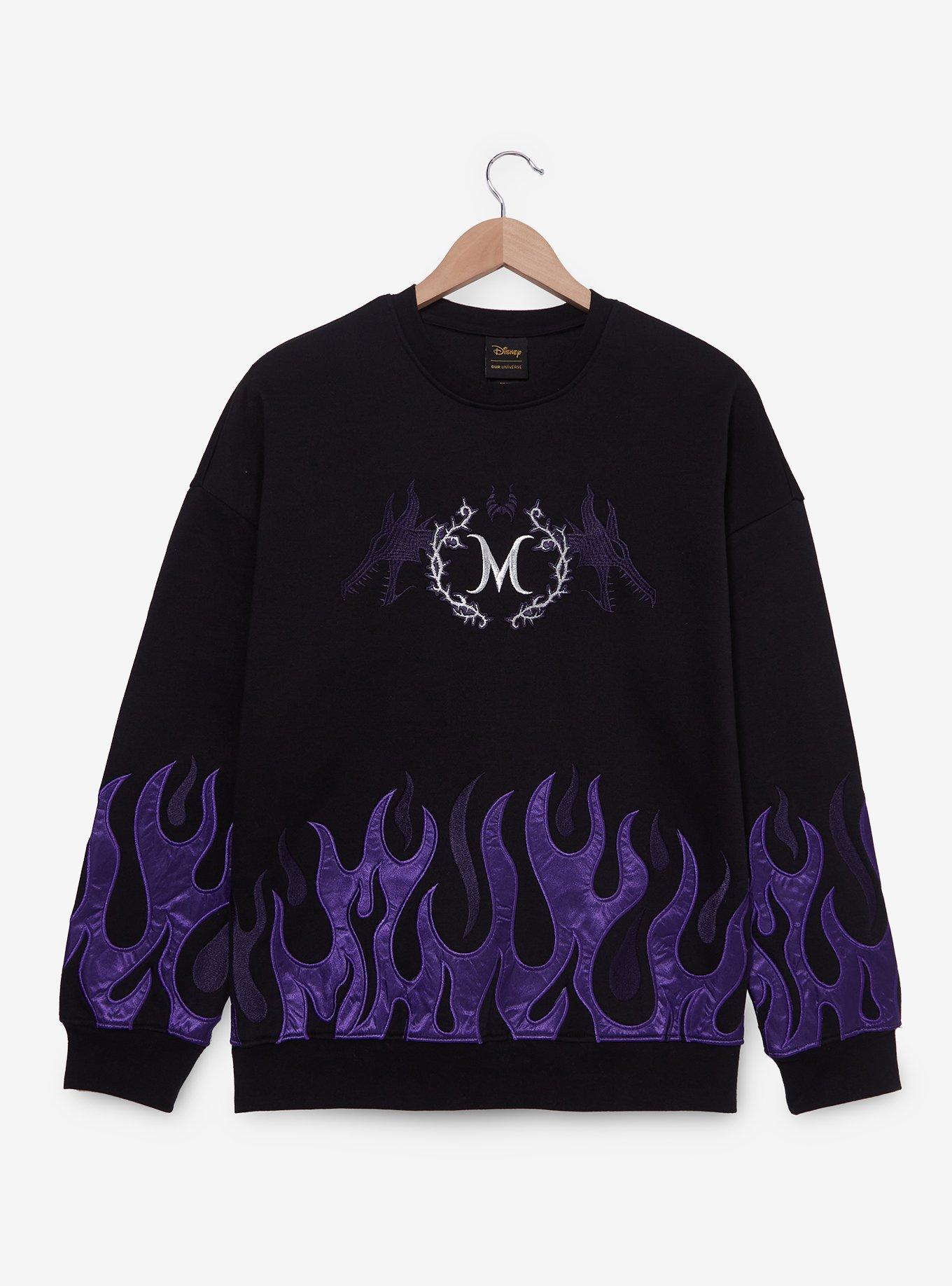 Her Universe Disney Sleeping Beauty Maleficent Flame Crewneck - BoxLunch Exclusive, , hi-res