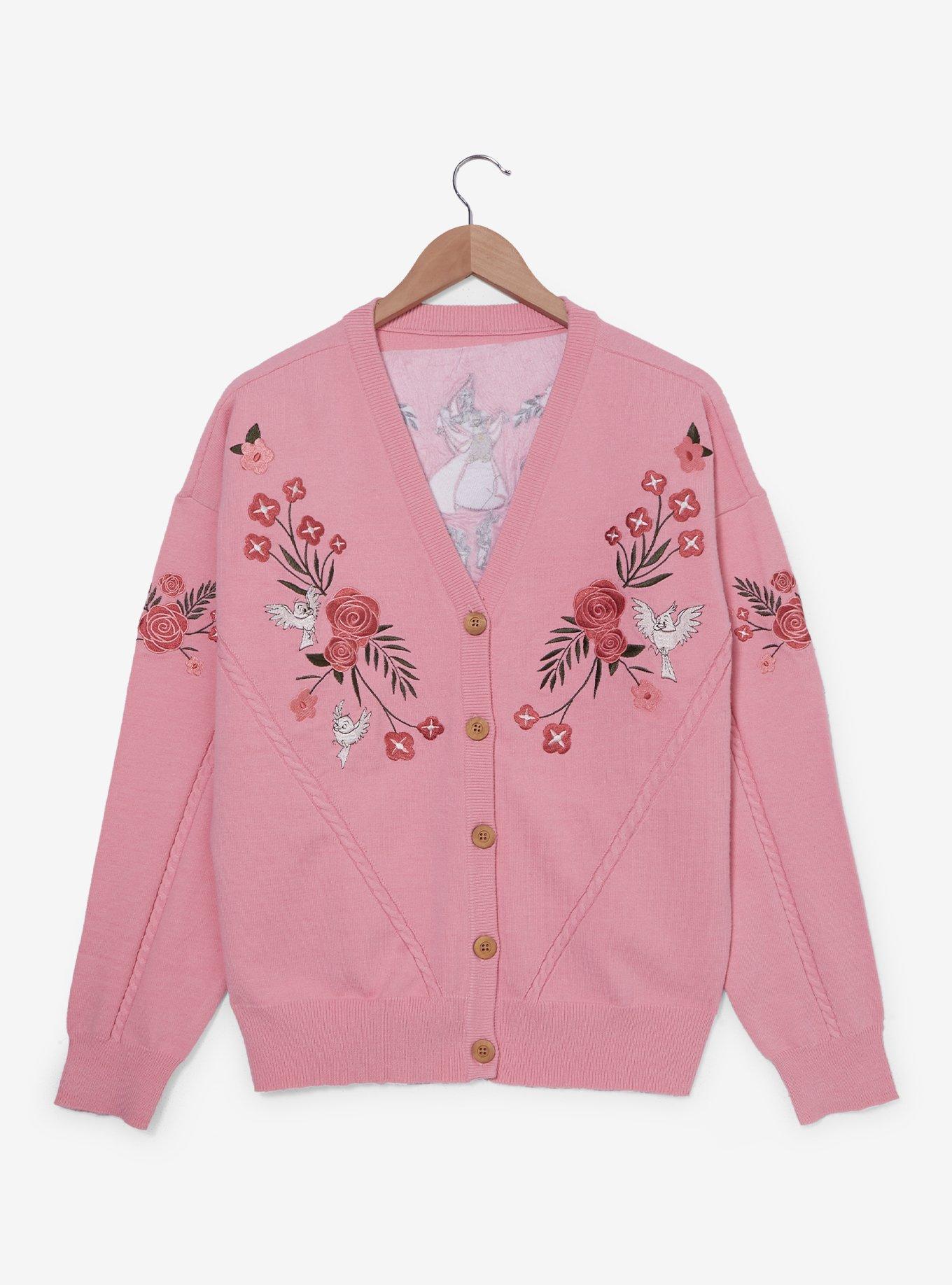 Disney Sleeping Beauty Woodland Critters Women's Plus Size Cardigan — BoxLunch Exclusive, , hi-res