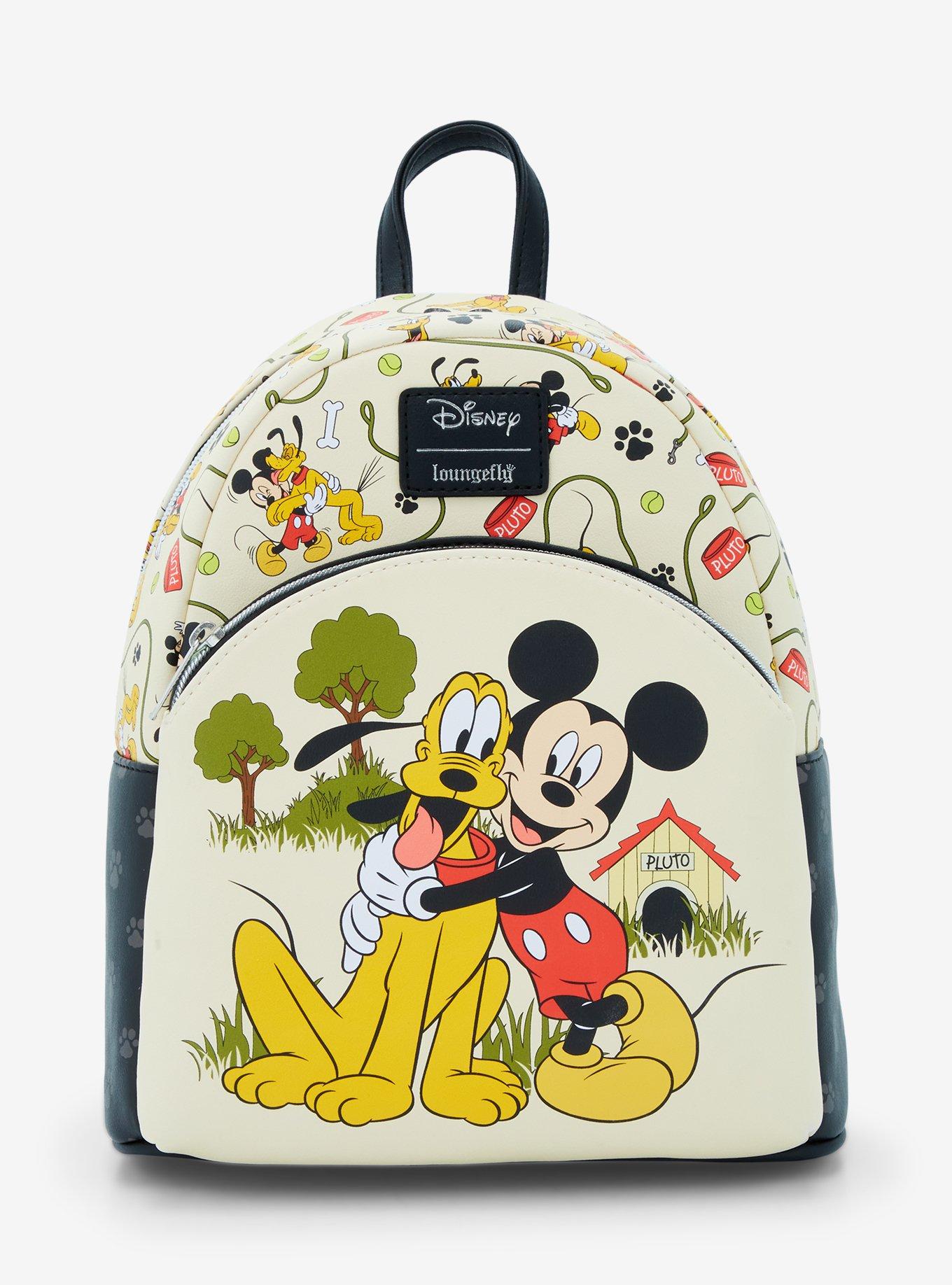 Loungefly Disney Parks Mickey Minnie Mouse & Pluto Holiday Christmas on sale backpack