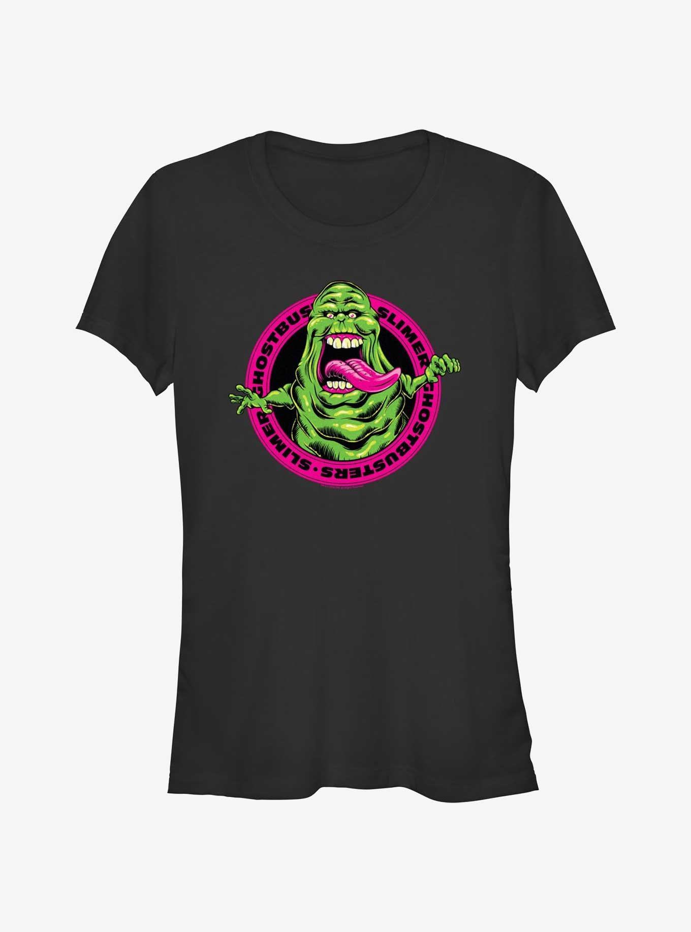 Ghostbusters Slobbering Slimer Girls T-Shirt, BLACK, hi-res