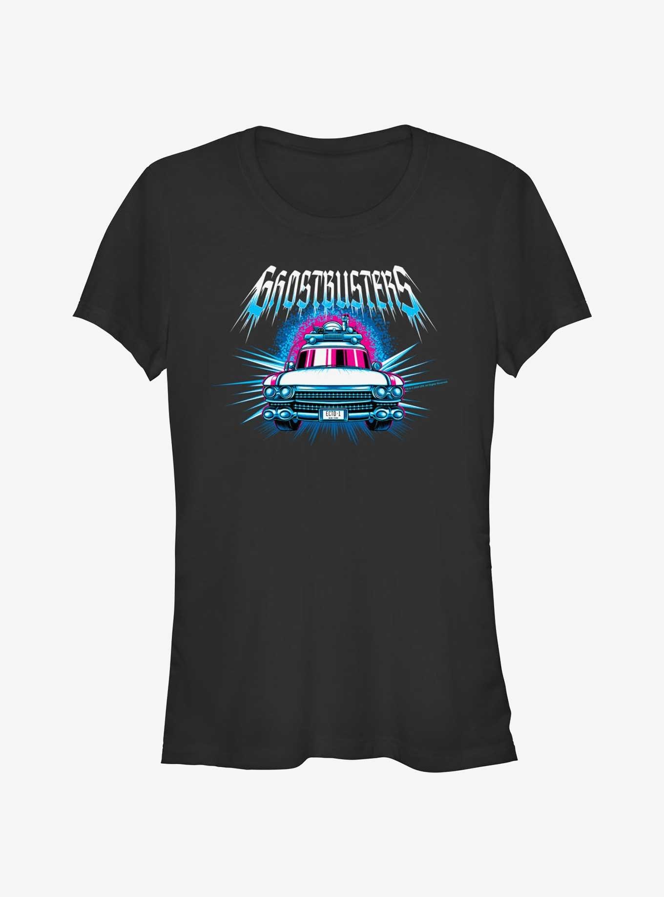 Ghostbusters Ecto-1 Coming Through Girls T-Shirt, BLACK, hi-res