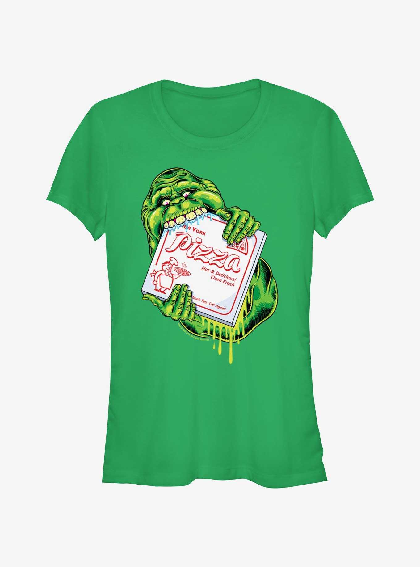 Ghostbusters Pizza Munchin Slimer Girls T-Shirt, , hi-res